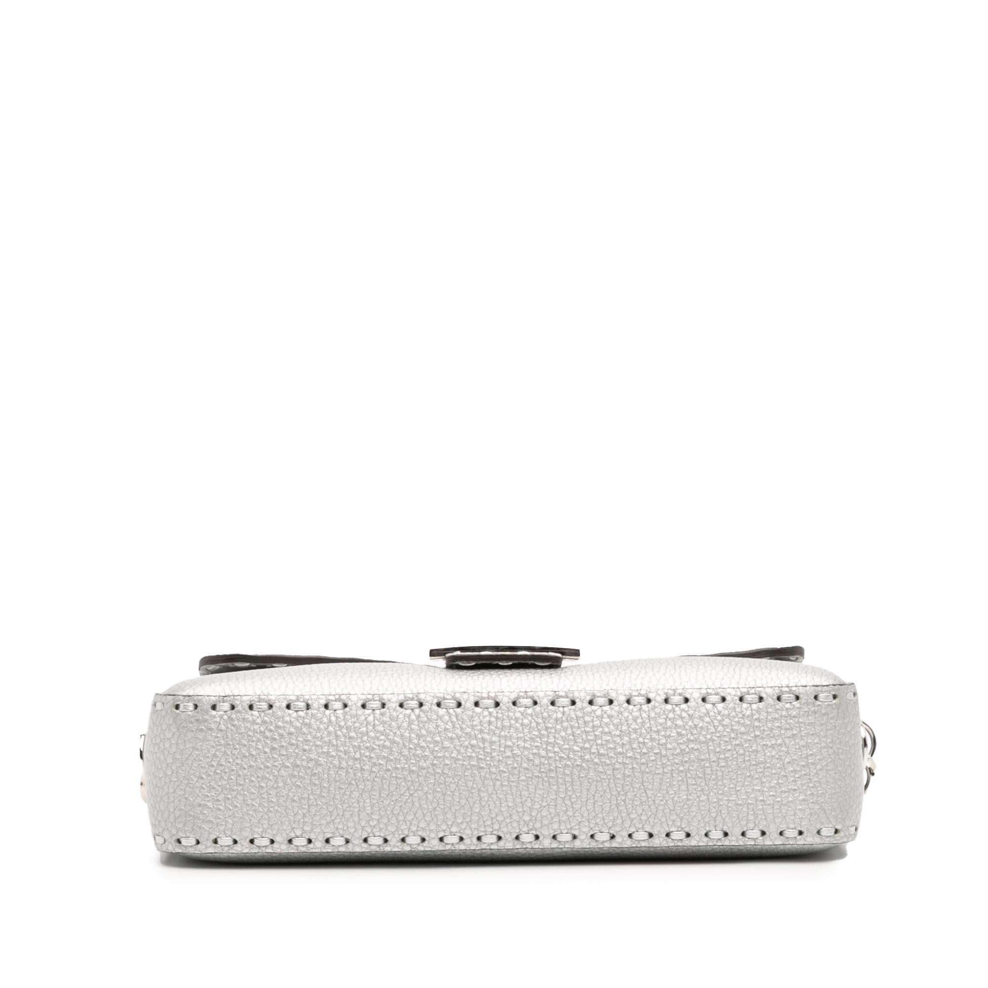 Fendi Leather Selleria Baguette Satchel