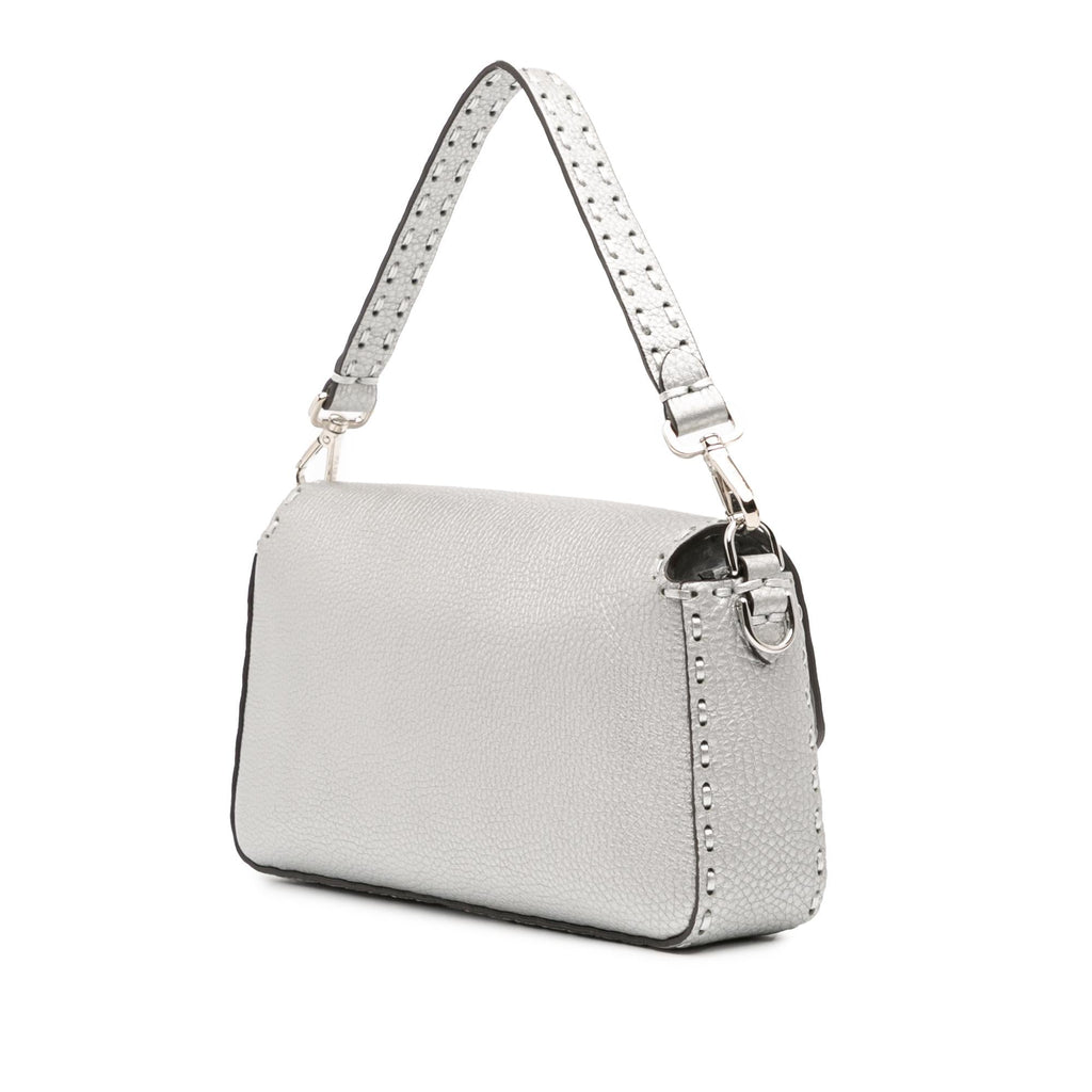 Fendi Leather Selleria Baguette Satchel