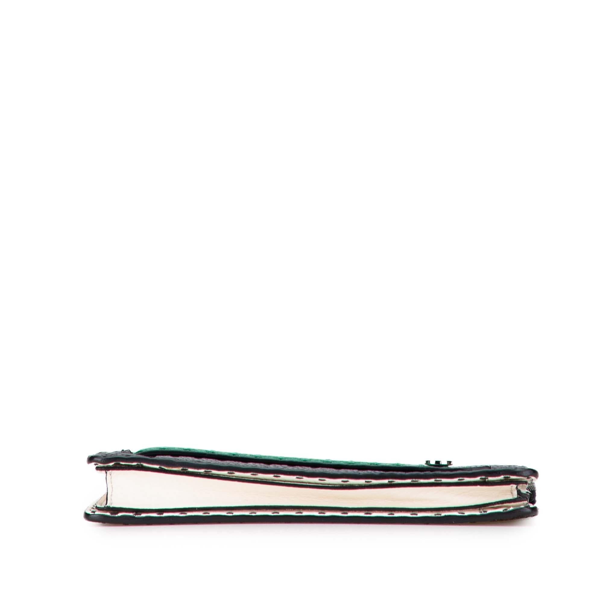 Fendi Leather Selleria Clutch