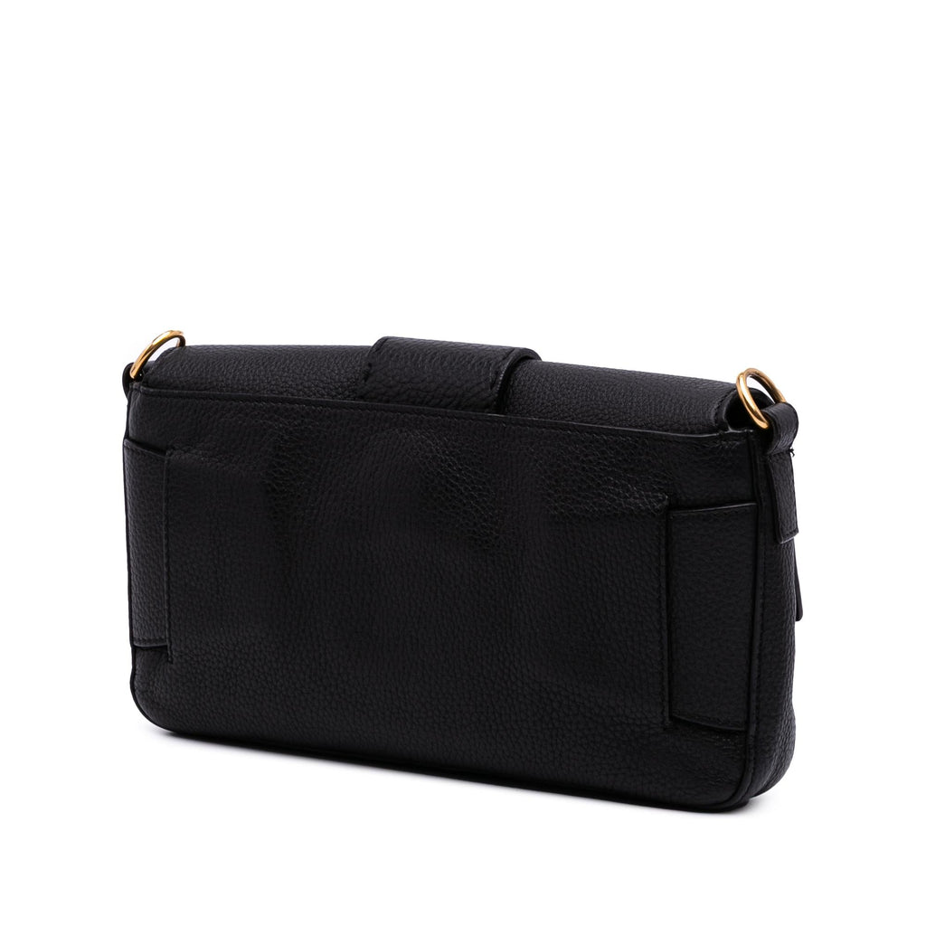 Fendi Leather Selleria Convertible Baguette Satchel