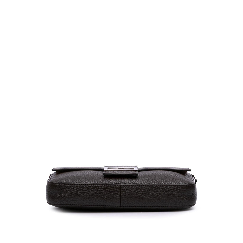 Fendi Leather Selleria Convertible Baguette Satchel