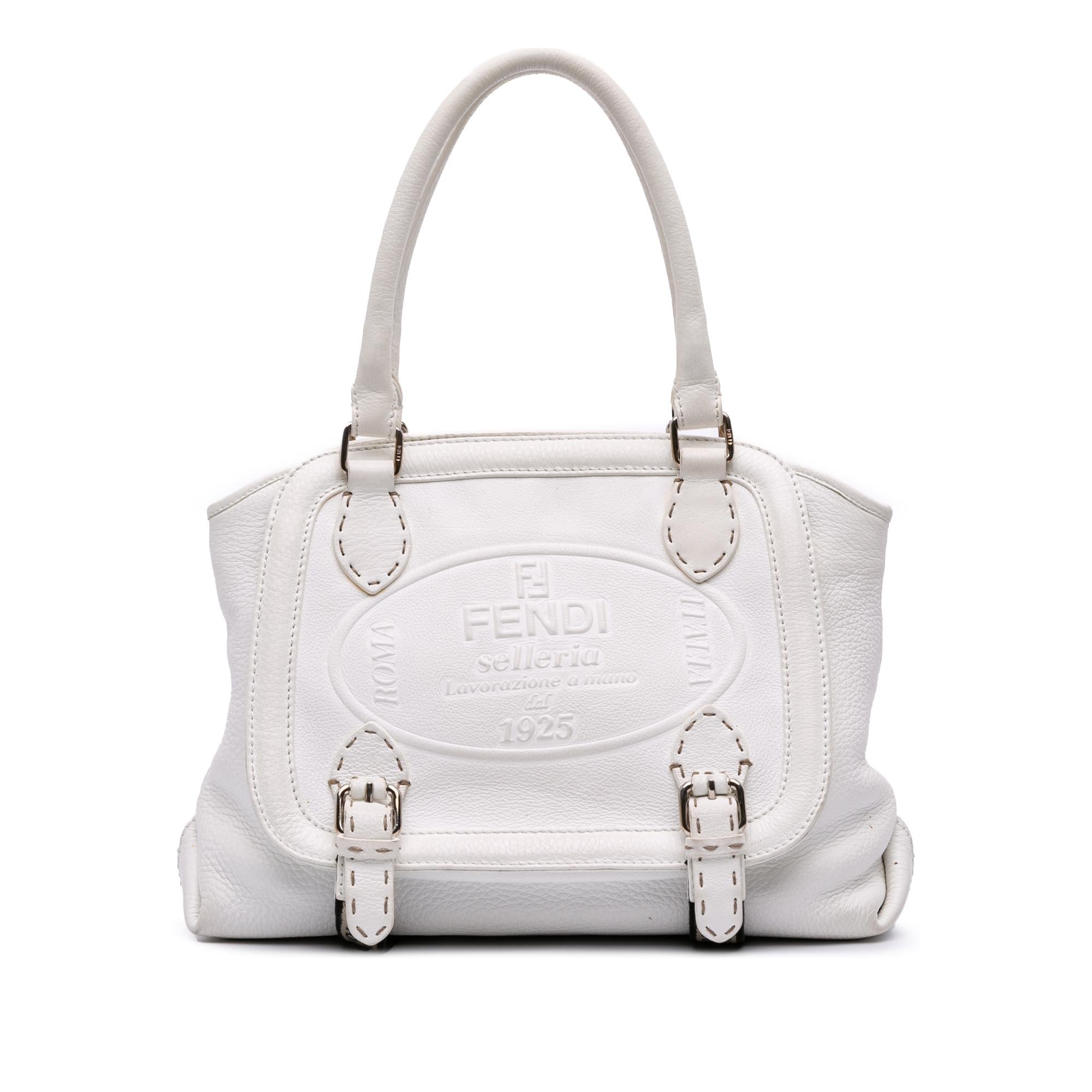 Fendi Leather Selleria Messalina Tote