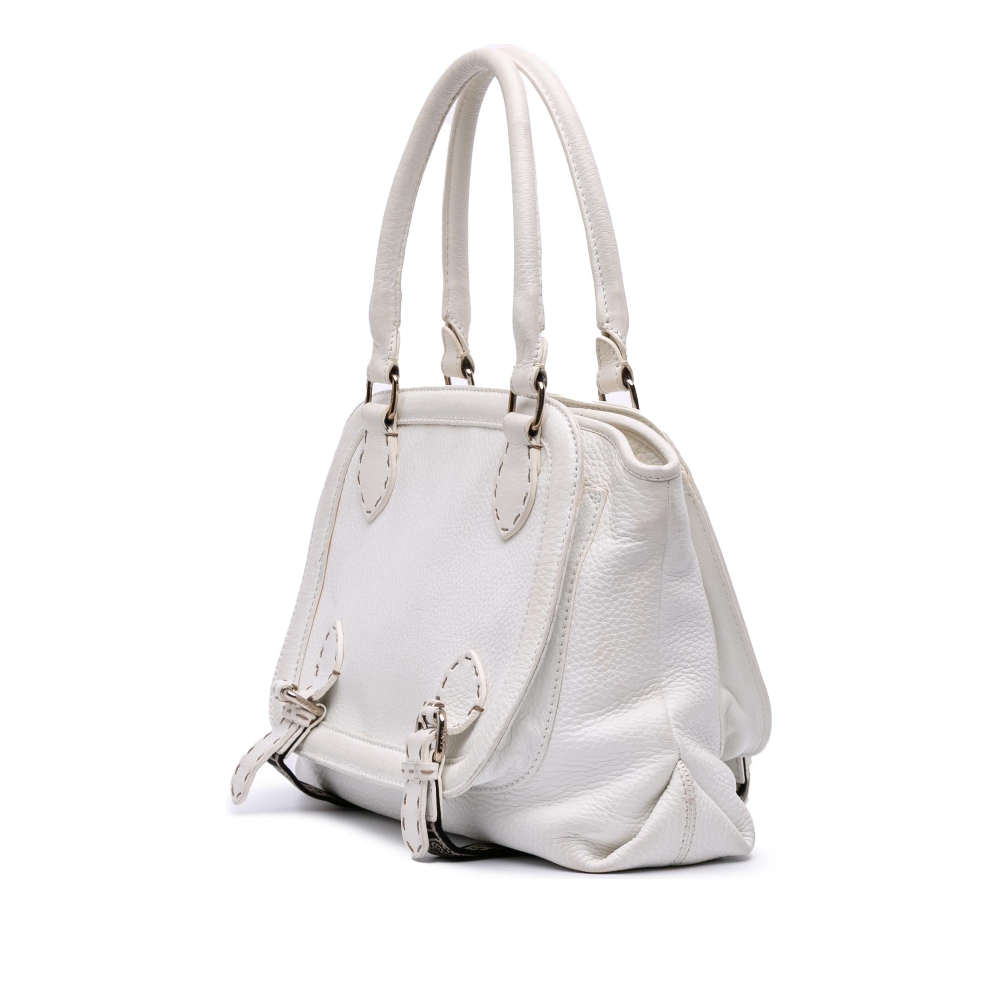Fendi Leather Selleria Messalina Tote