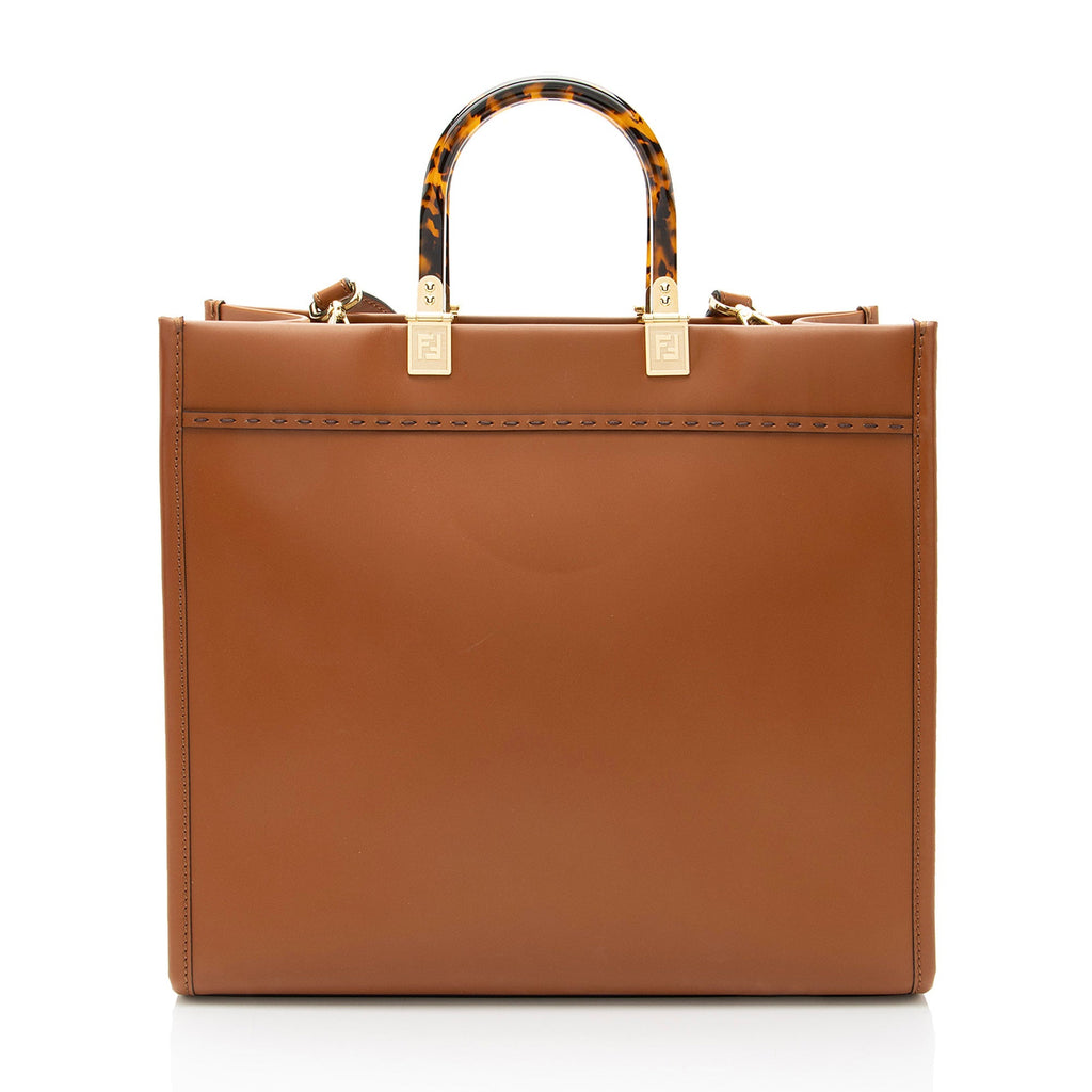 Fendi Leather Sunshine Medium Shopper Tote