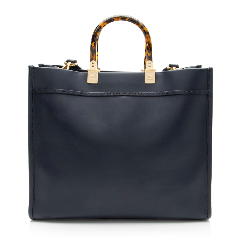 Fendi Leather Sunshine Medium Shopper Tote