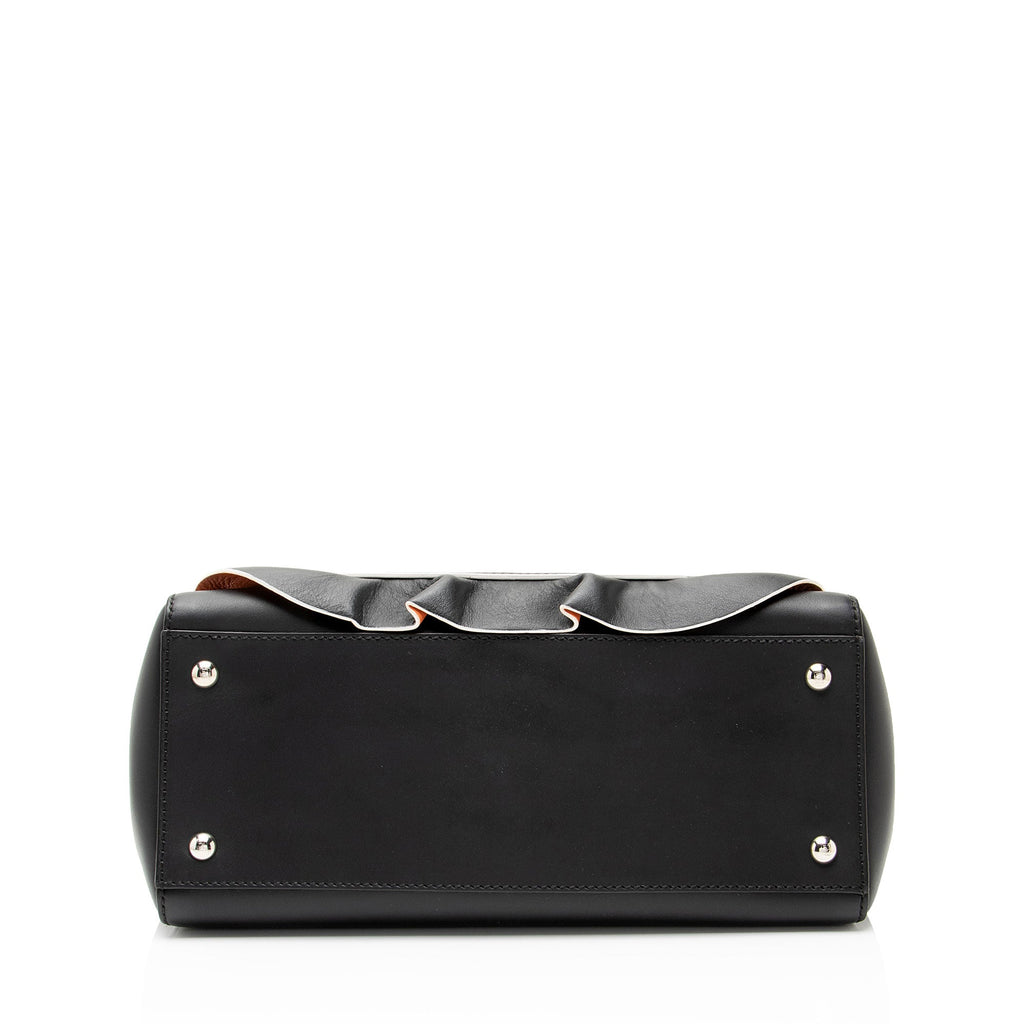 Fendi Leather Waves Dotcom Medium Satchel