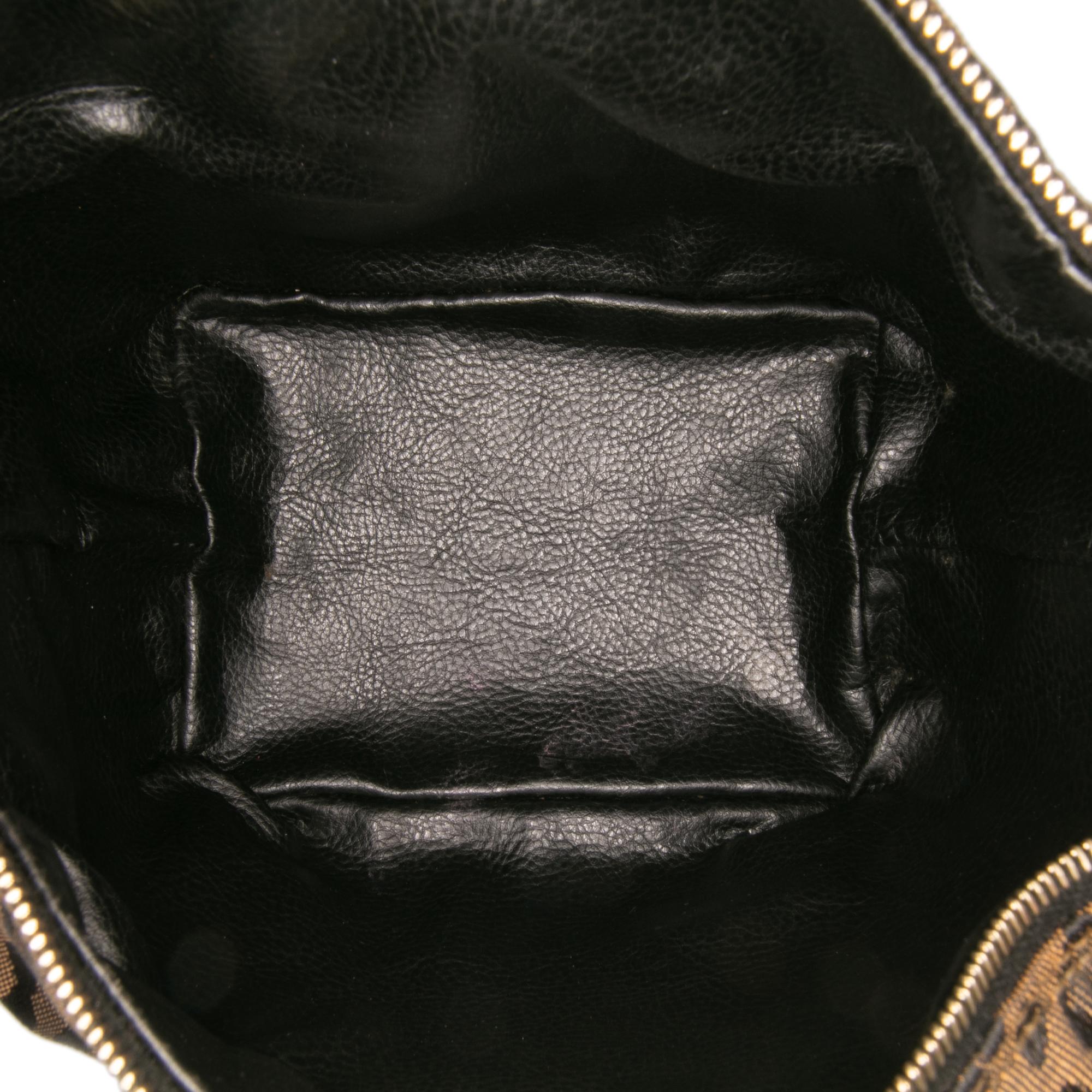 Fendi Leopard Print Canvas Handbag