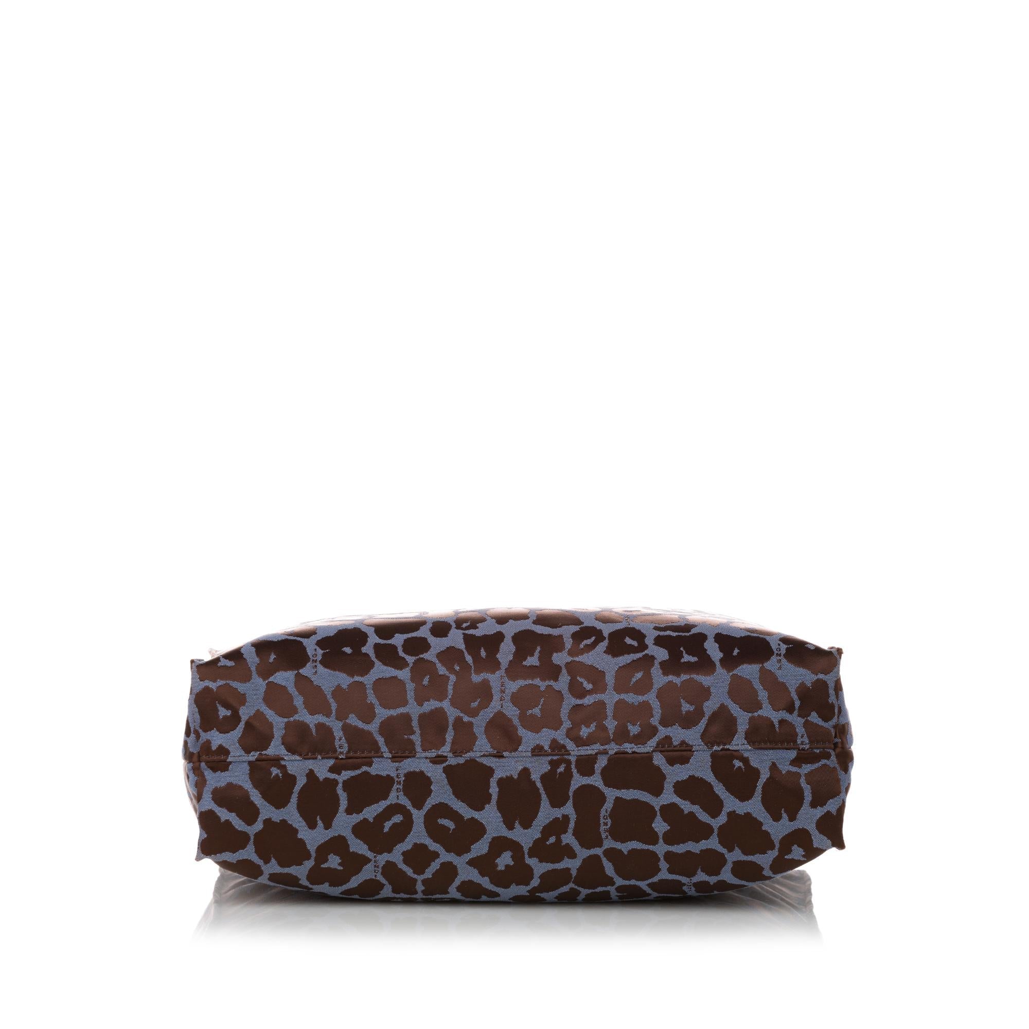 Fendi Leopard Print Nylon Tote Bag (SHG-31059)