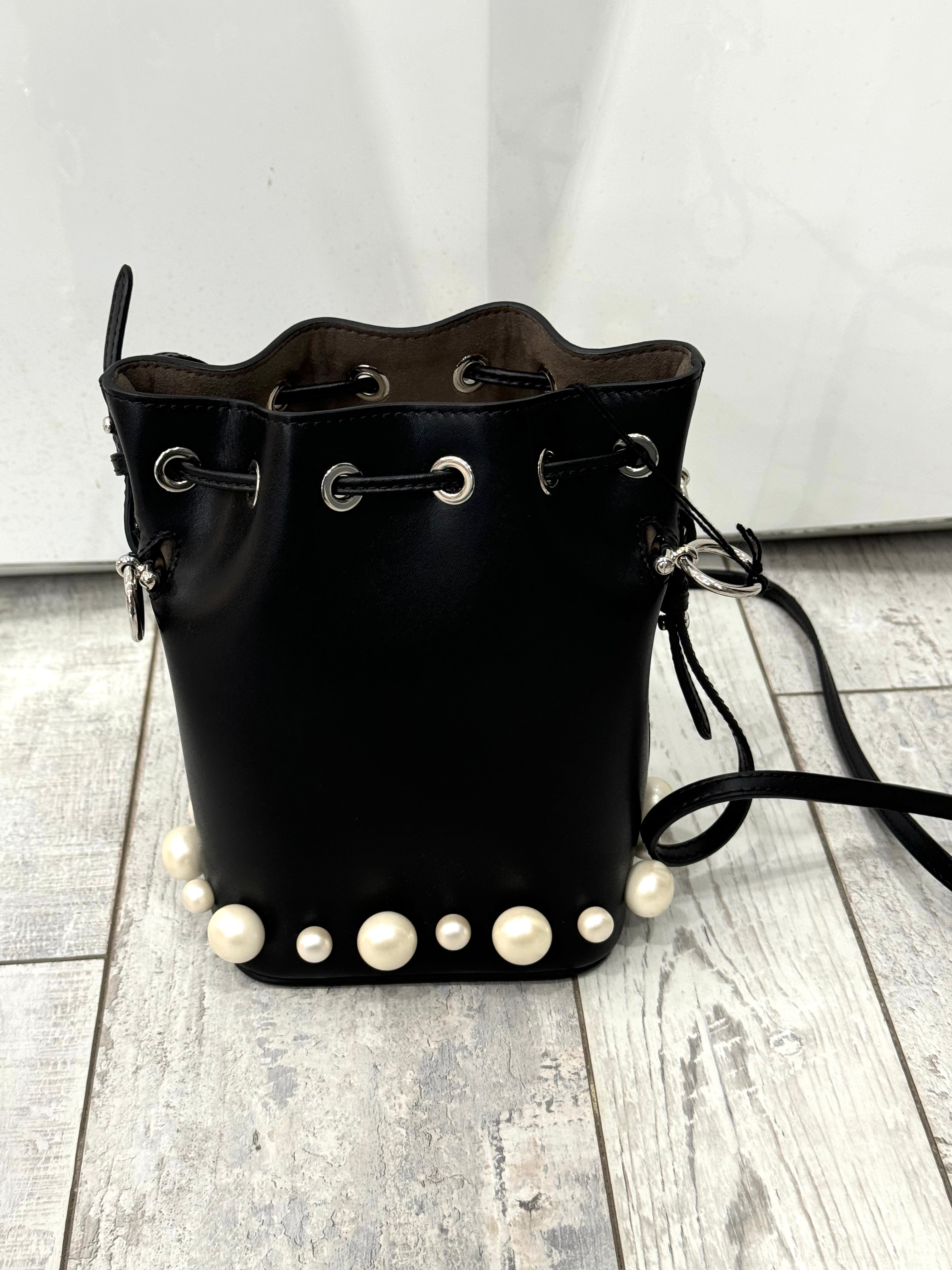 FENDI LIBERTY PEARL CALFSKIN MINI MON TRÉSOR BUCKET BAG