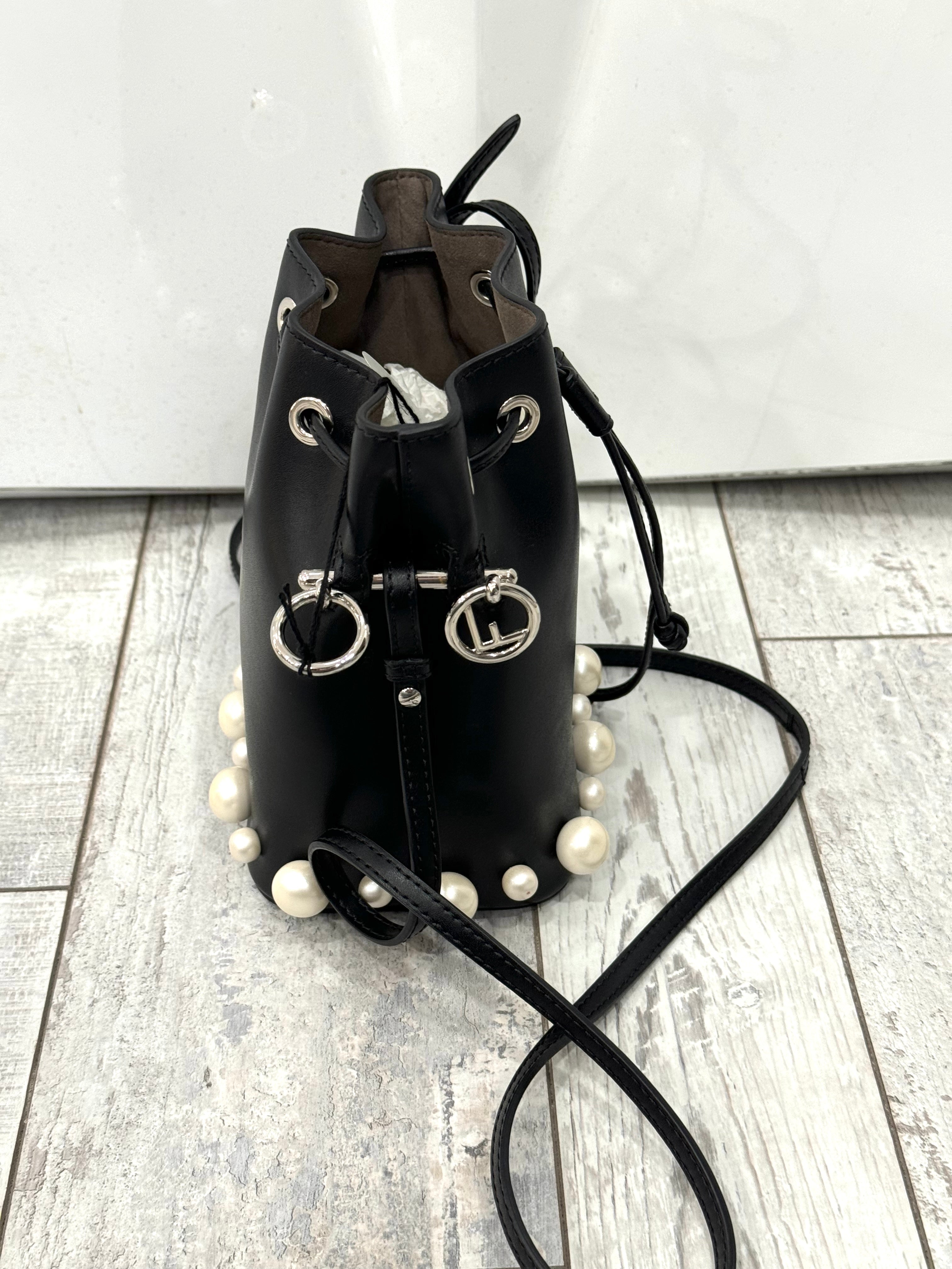 FENDI LIBERTY PEARL CALFSKIN MINI MON TRÉSOR BUCKET BAG