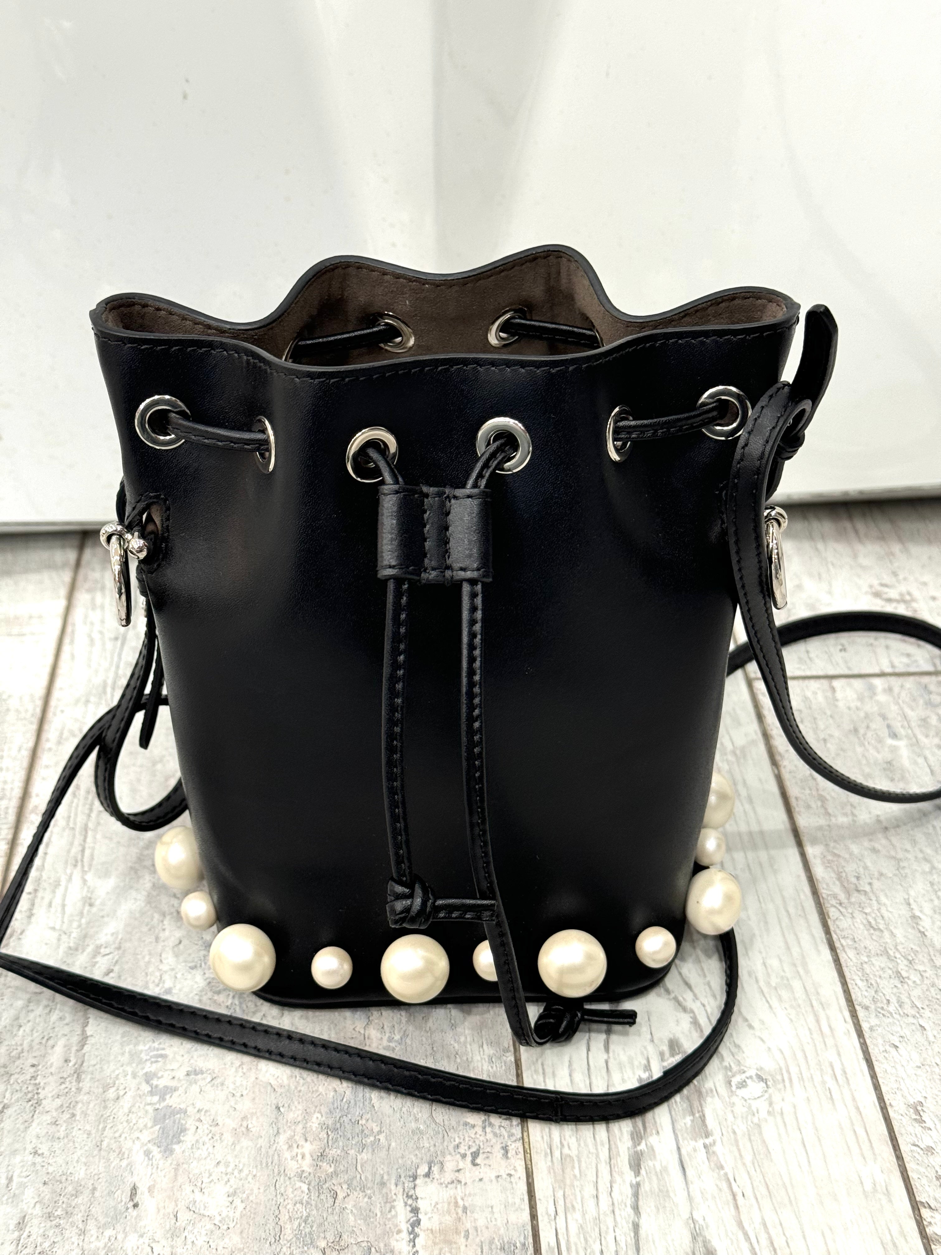 FENDI LIBERTY PEARL CALFSKIN MINI MON TRÉSOR BUCKET BAG