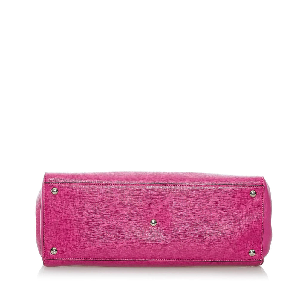 Fendi Medium 2Jours Leather Satchel (SHG-37200)