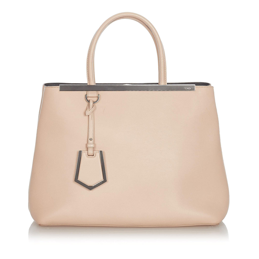 Fendi Medium 2Jours Leather Tote Bag (SHG-6QhRXM)