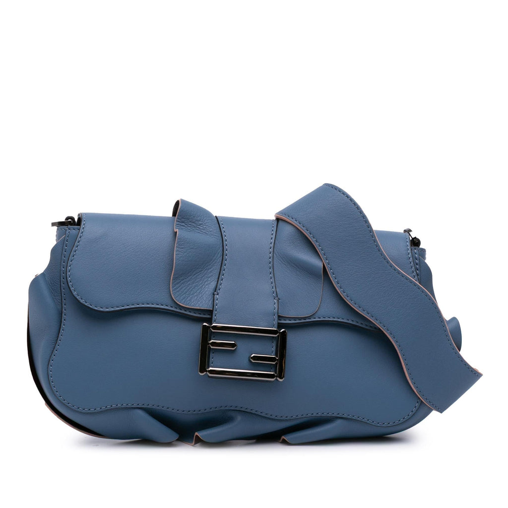 Fendi Medium Calfskin Waves Baguette