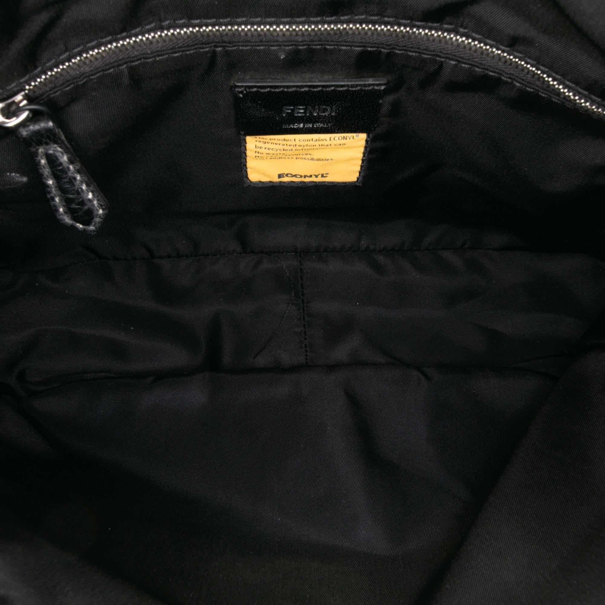 Fendi Medium Econyl Nylon Baguette Crossbody