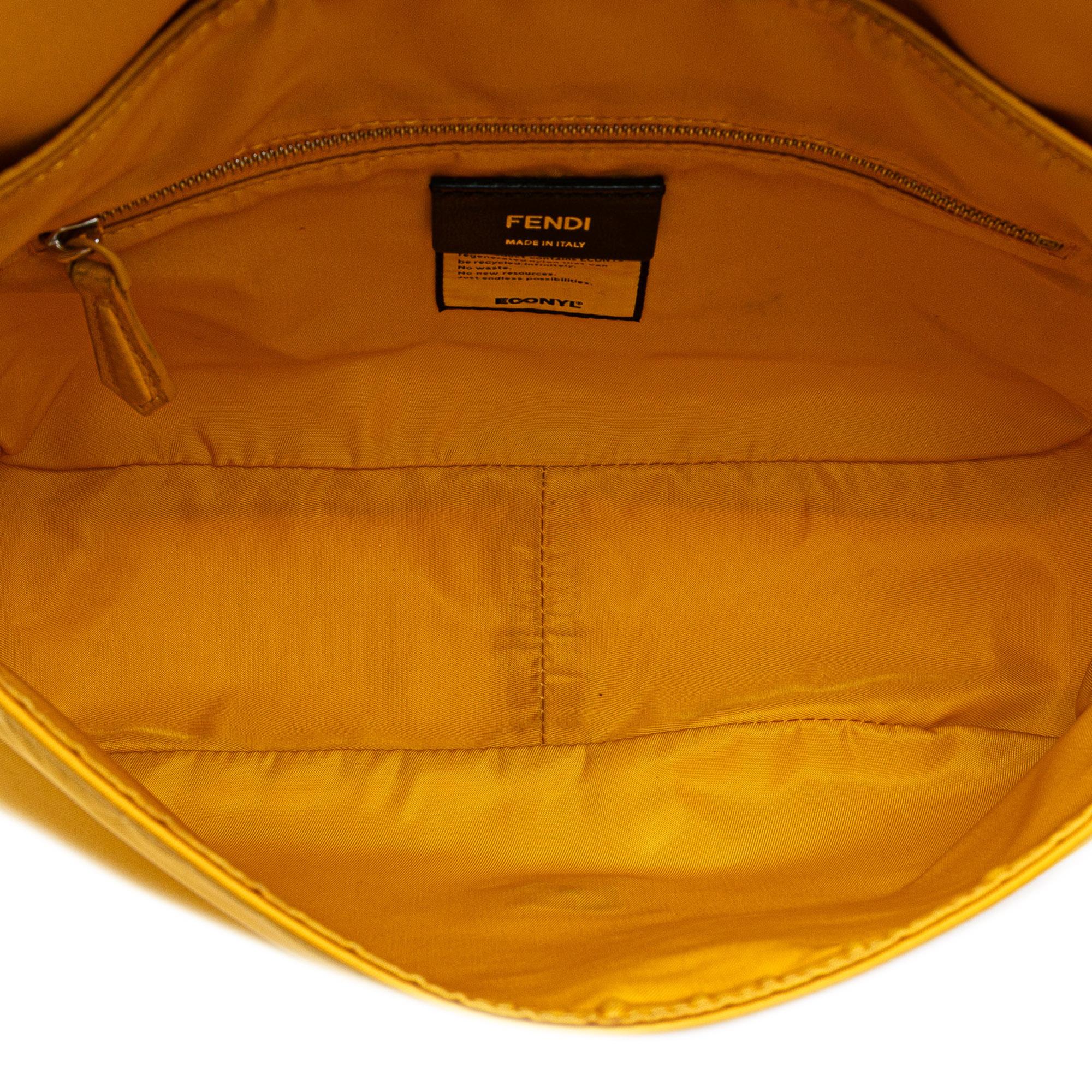 Fendi Medium Econyl Nylon Baguette Crossbody