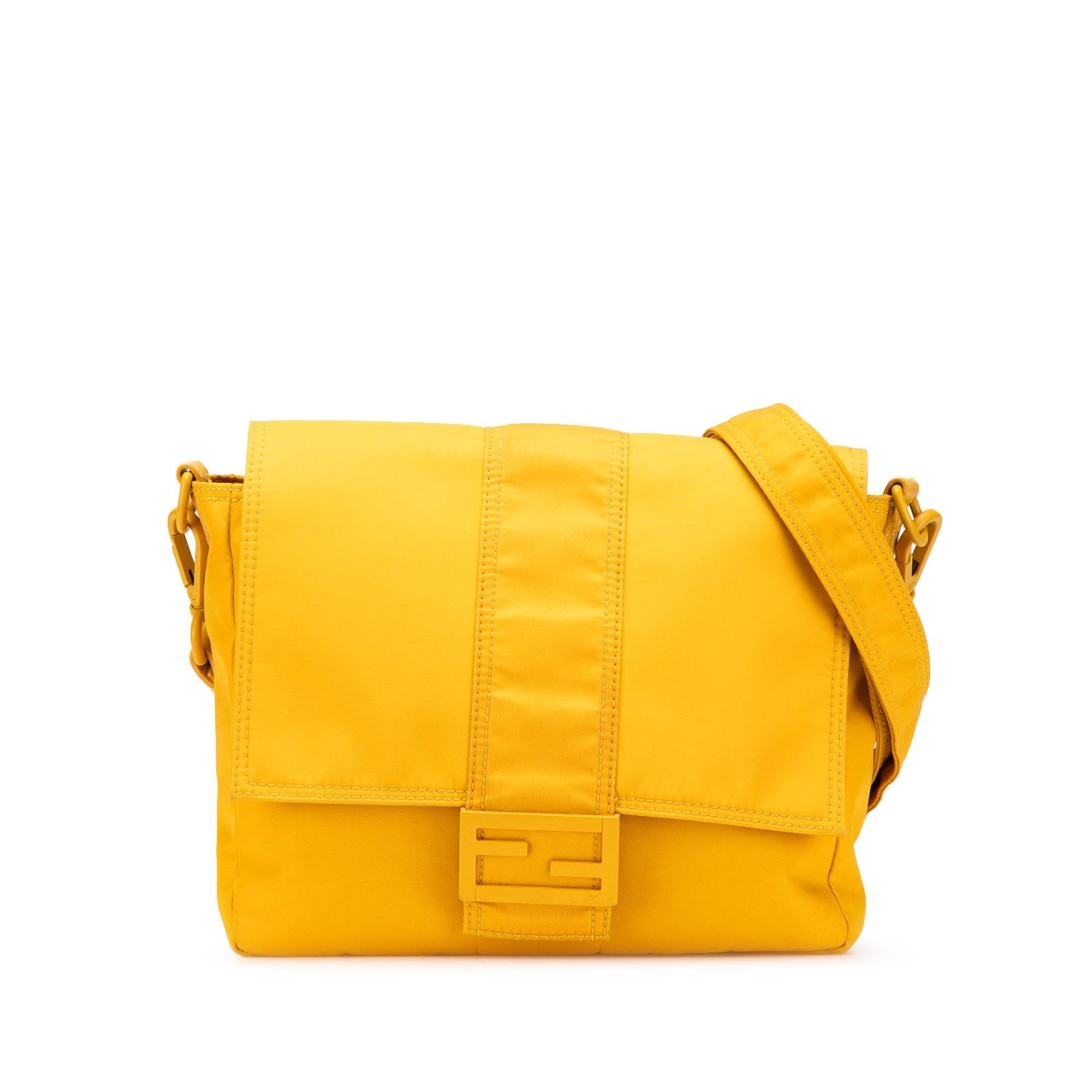 Fendi Medium Econyl Nylon Baguette Crossbody