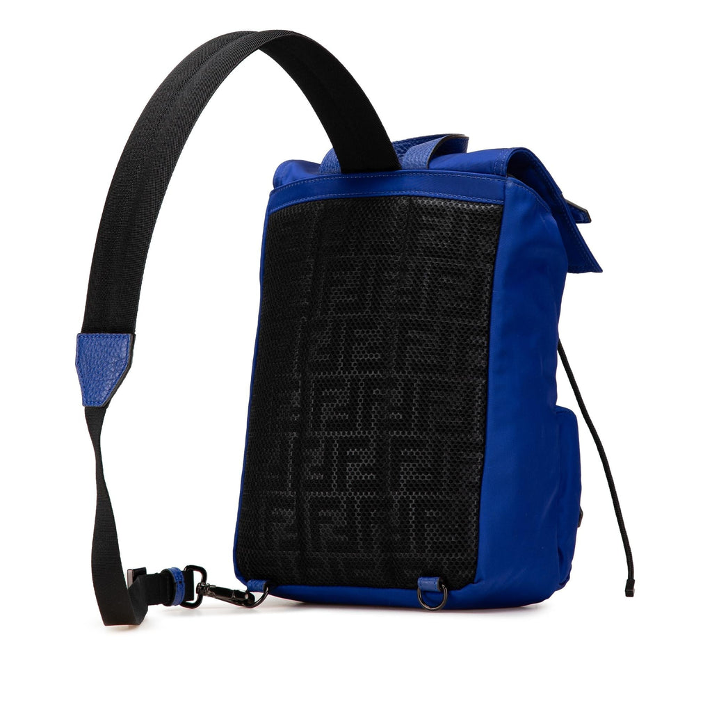 Fendi Medium Econyl Santander Cuoio Roma Fendiness Backpack