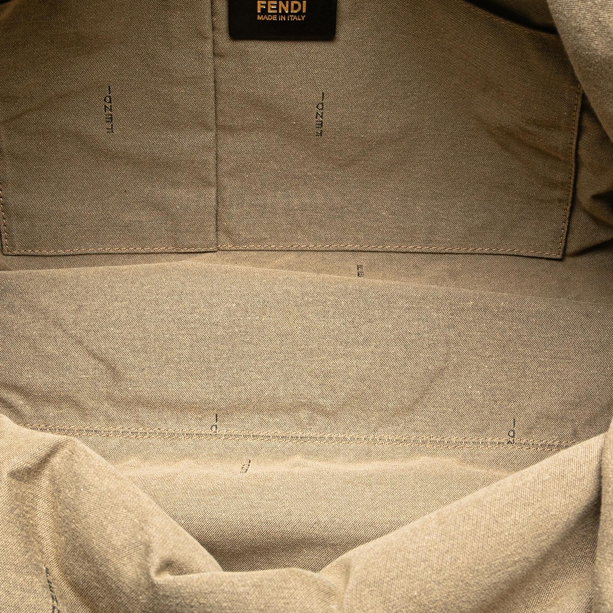 Fendi Medium Leather Chains Tote