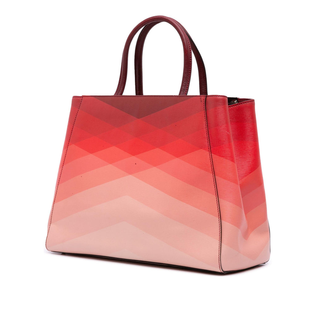 Fendi Medium Leather Geometric Degrade 2Jours Satchel