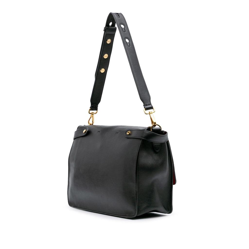 Fendi Medium Leather Kan U Shoulder Bag