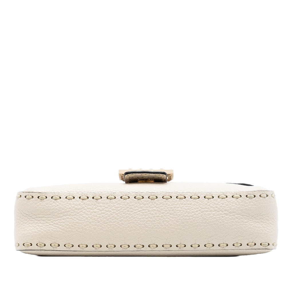 Fendi Medium Leather Selleria Baguette Satchel