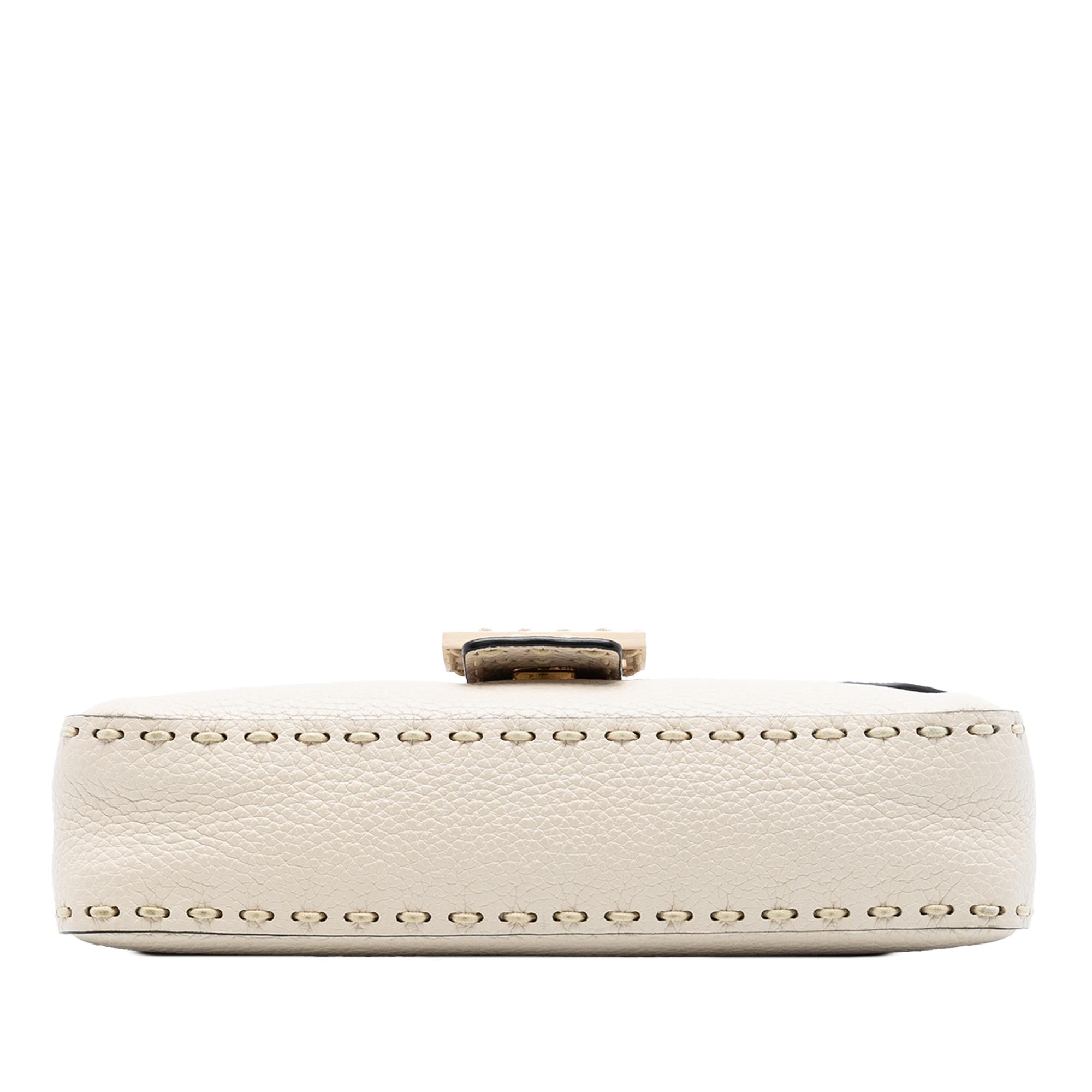 Fendi Medium Leather Selleria Baguette Satchel