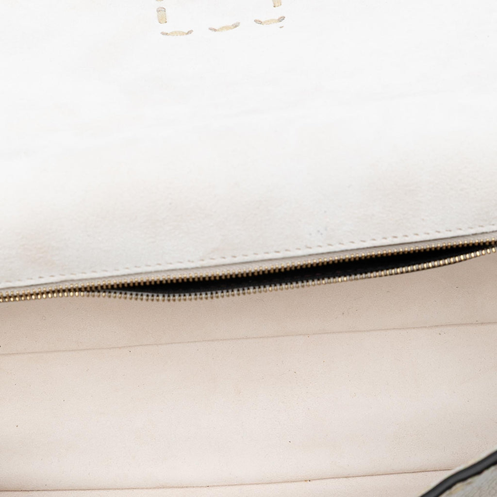 Fendi Medium Leather Selleria Baguette Satchel