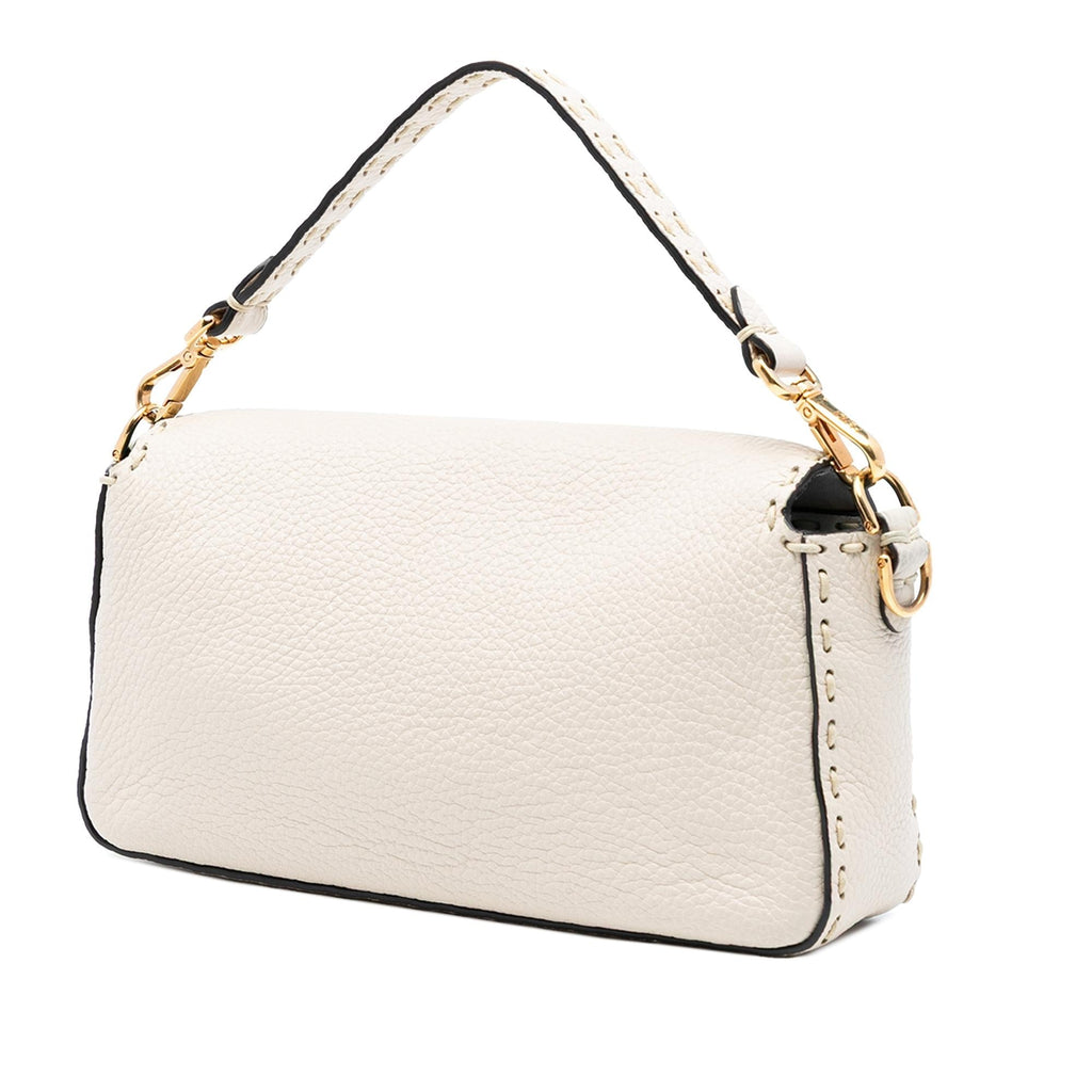 Fendi Medium Leather Selleria Baguette Satchel