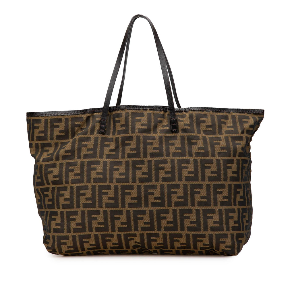 Fendi Medium Zucca Canvas Roll Tote