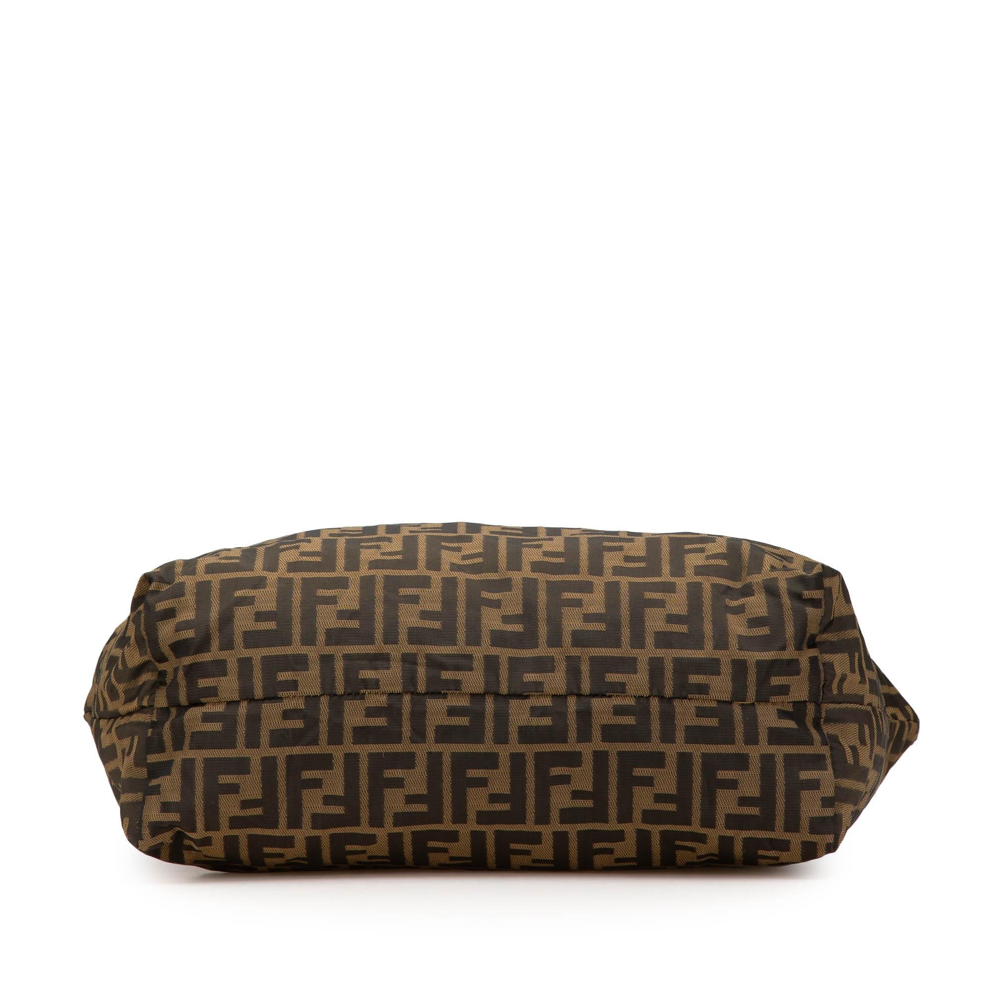 Fendi Medium Zucca Canvas Roll Tote