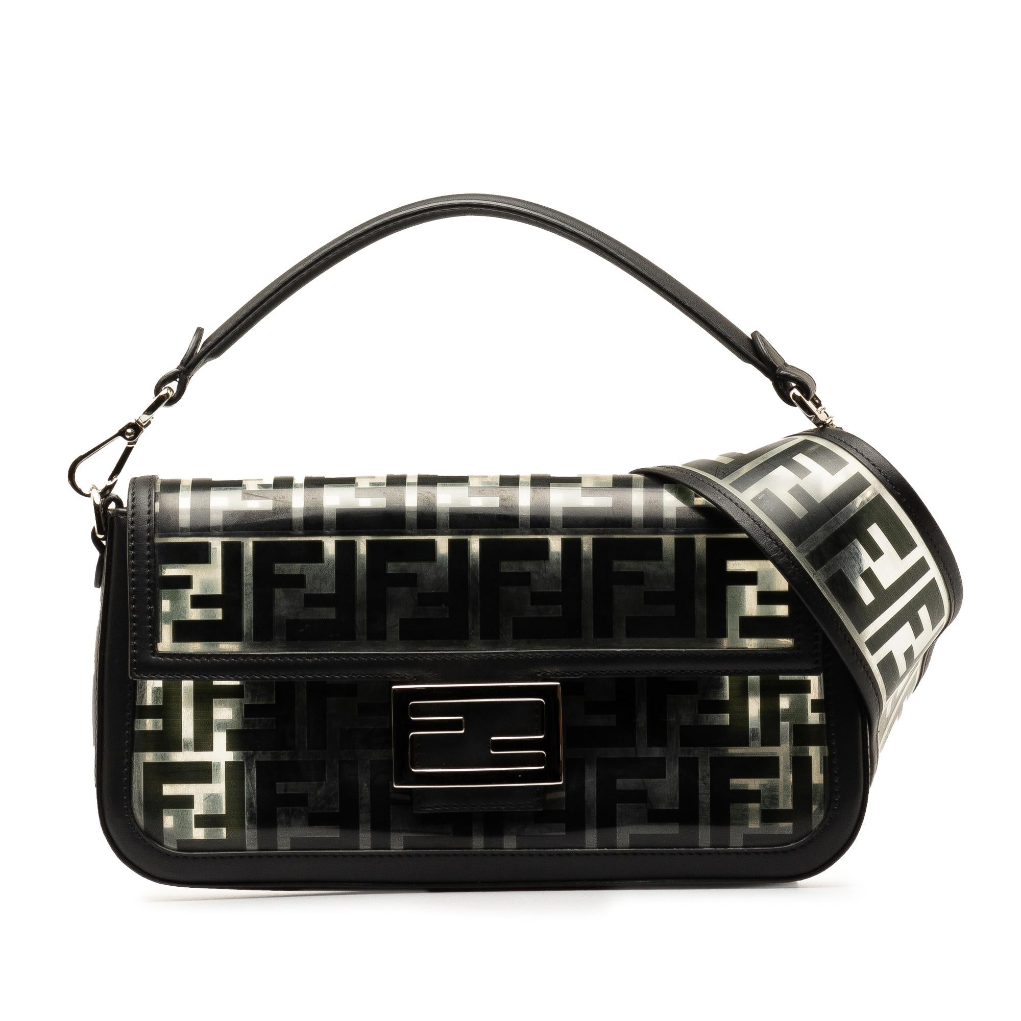 Fendi Medium Zucca PVC Baguette Satchel