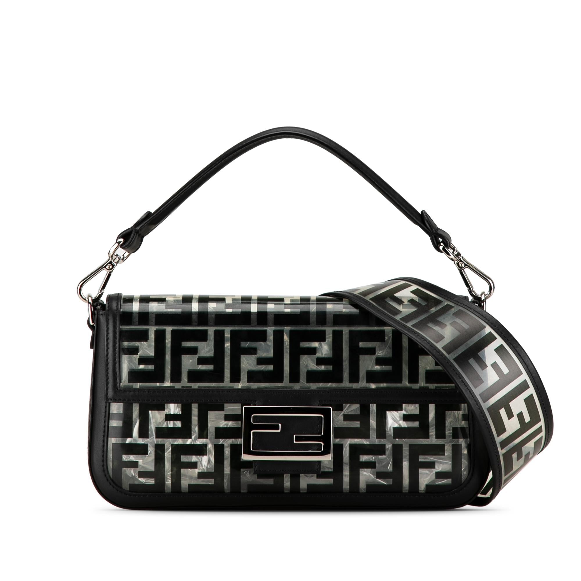 Fendi Medium Zucca PVC Baguette Satchel