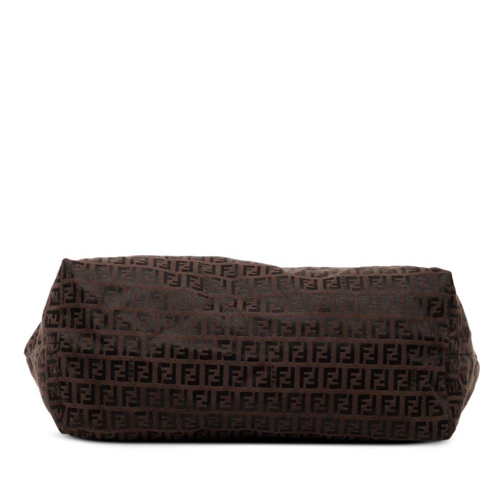 Fendi Medium Zucchino Canvas Roll Tote
