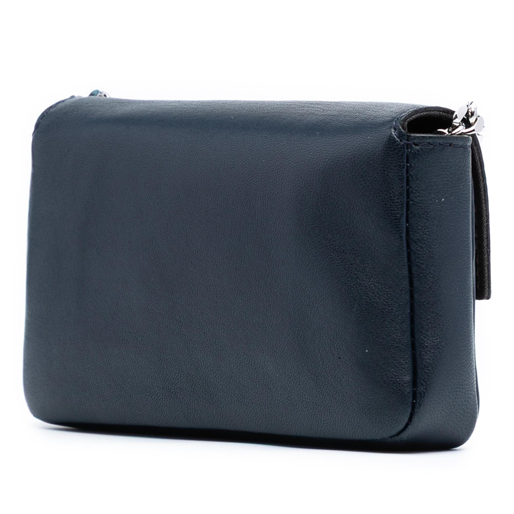 Fendi Micro Leather Baguette Satchel