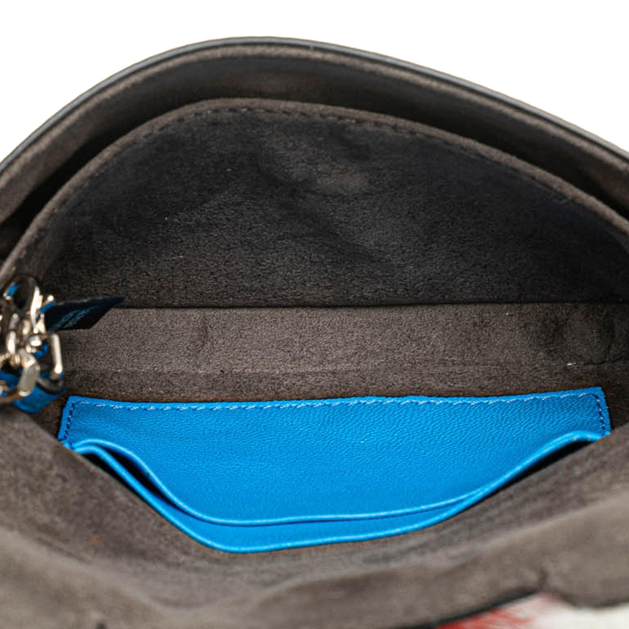 Fendi Micro Leather Monster Baguette Satchel