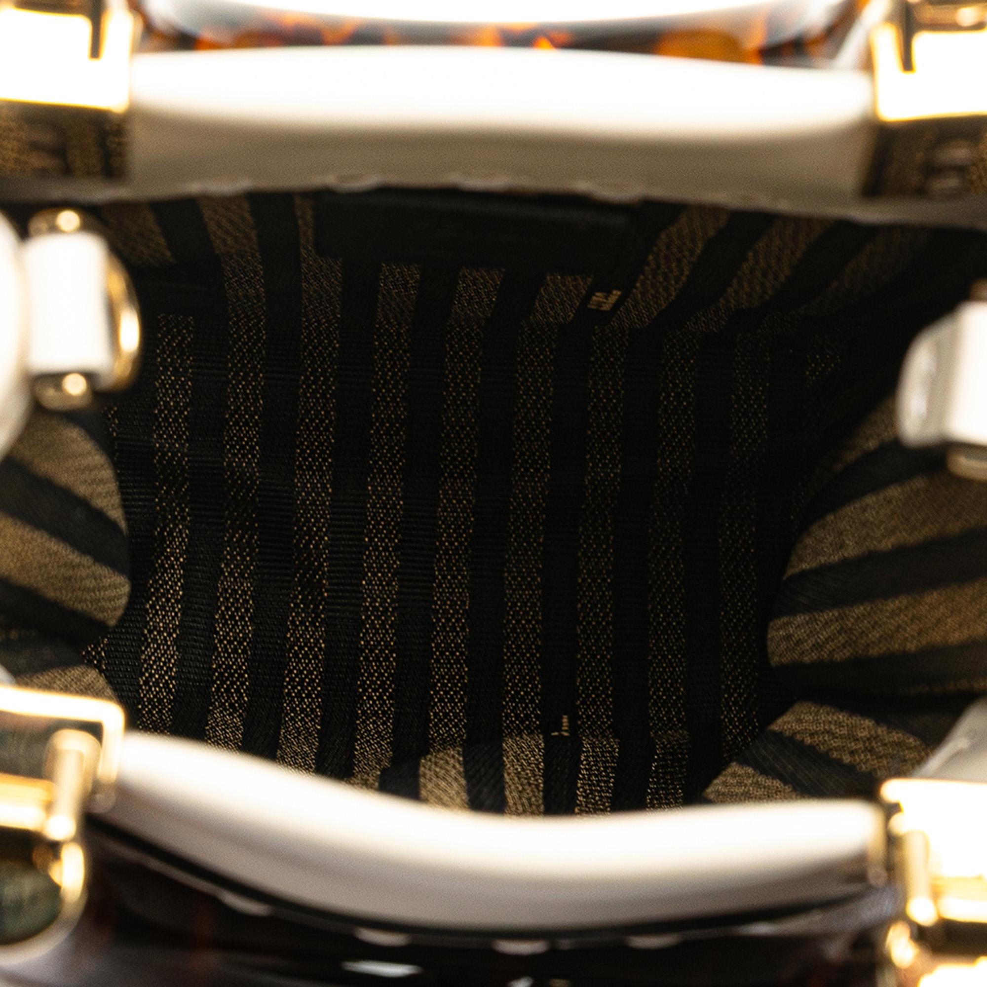 Fendi Mini Leather Sunshine Shopper Tote
