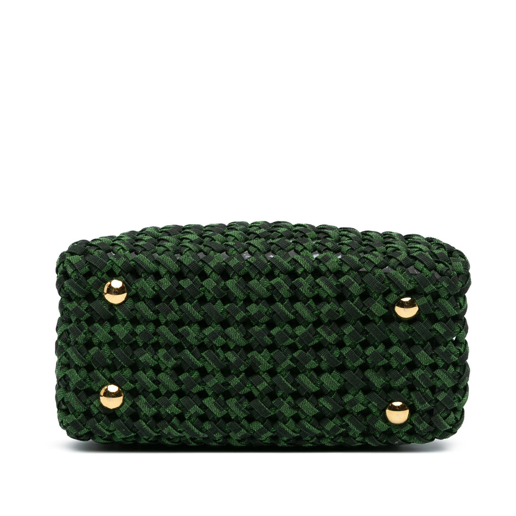 Fendi Mini Zucca Interlaced Canvas Iconic Peekaboo Satchel (SHG-bvHwrT)
