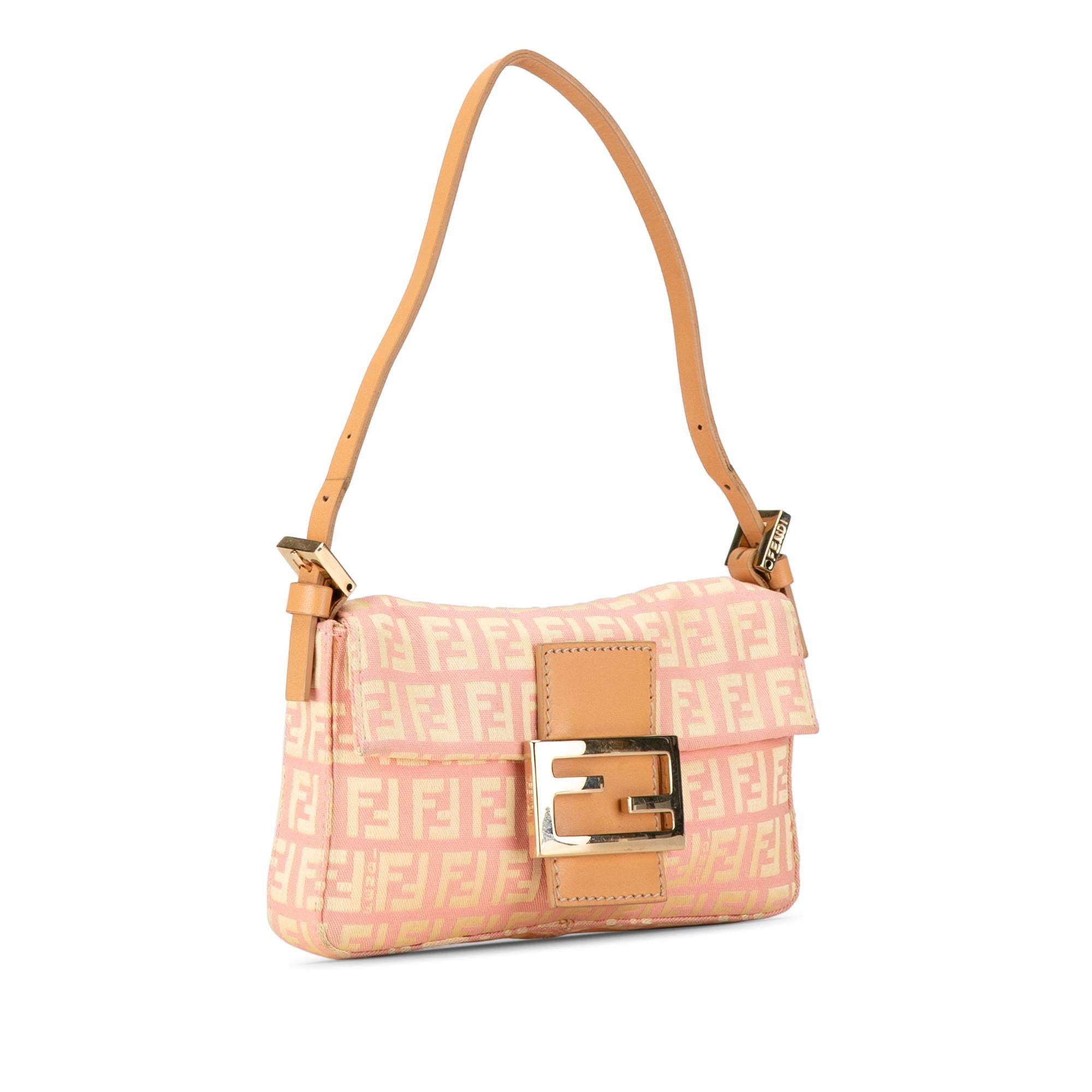 Fendi Mini Zucchino Canvas Baguette (SHG-ezjzrs)
