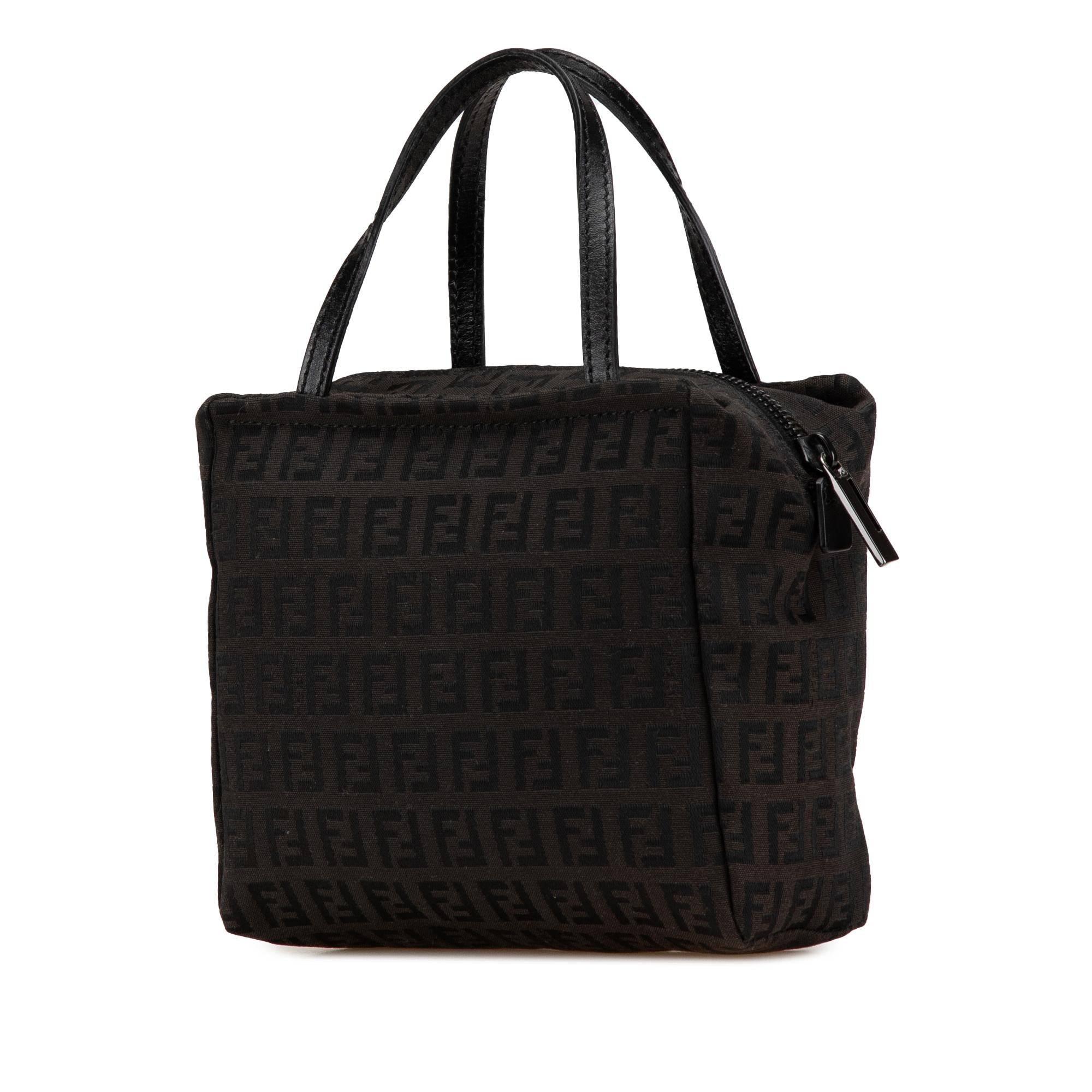 Fendi Mini Zucchino Canvas Handbag