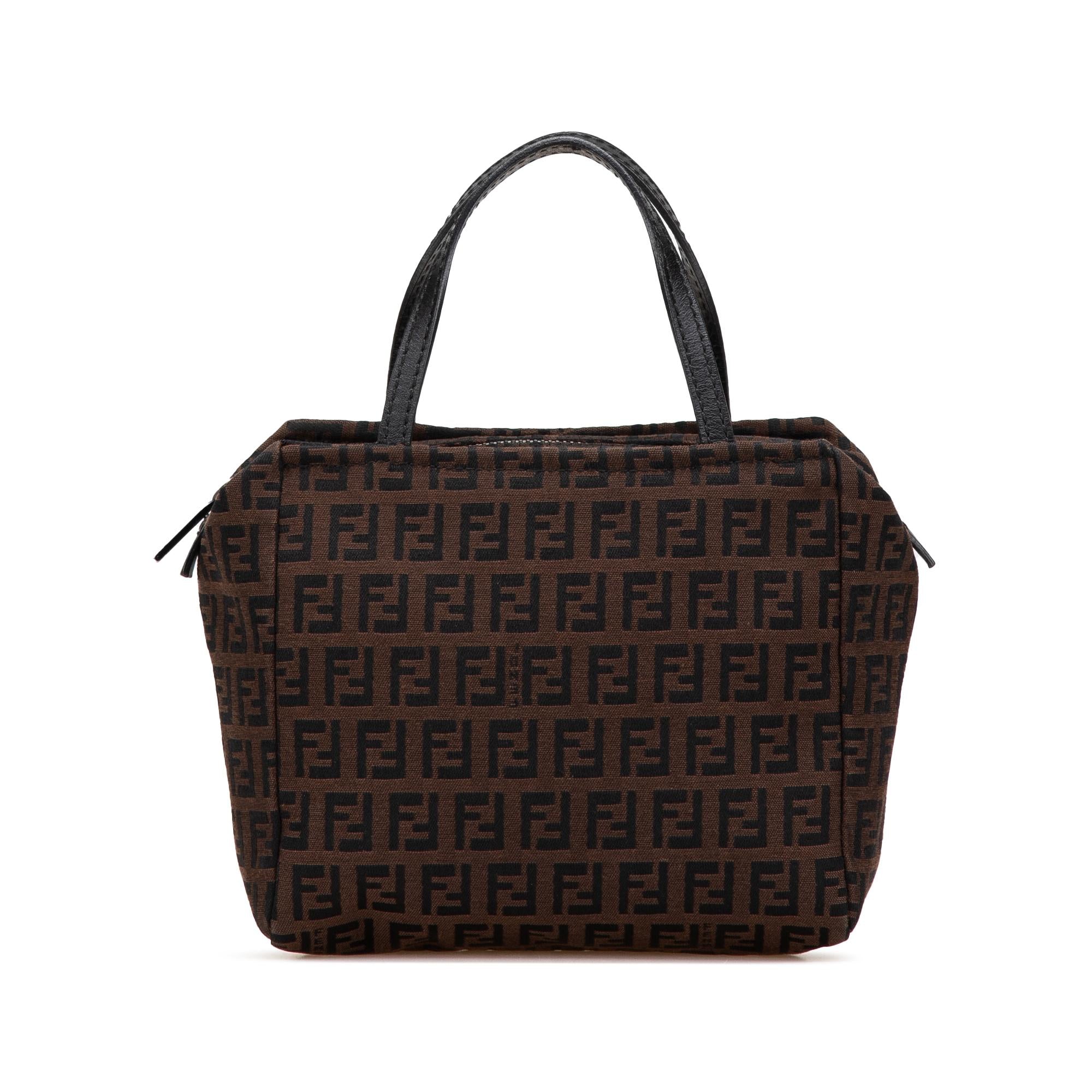 Fendi Mini Zucchino Canvas Handbag