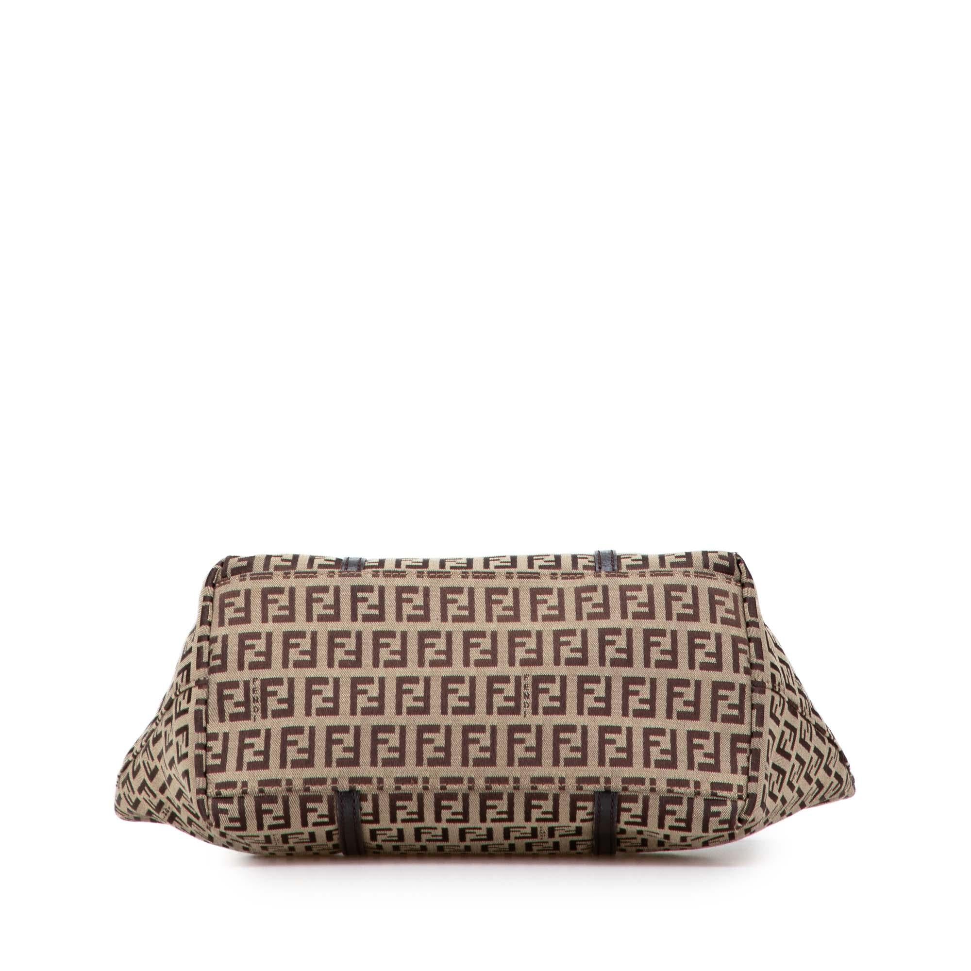 Fendi Mini Zucchino Canvas Superstar Tote