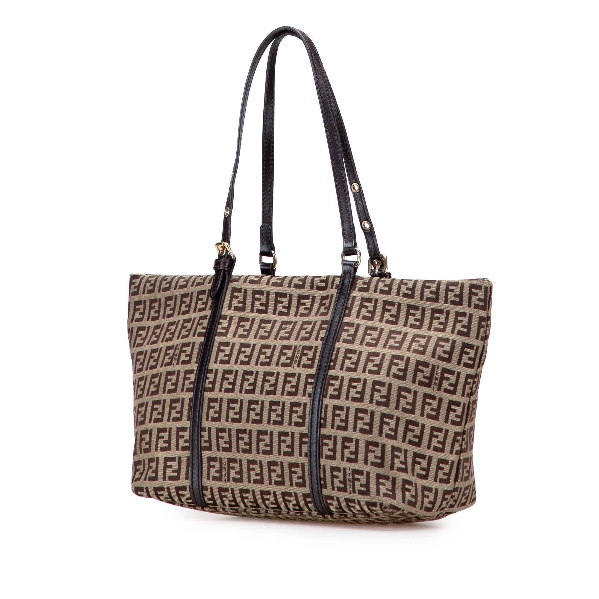 Fendi Mini Zucchino Canvas Superstar Tote