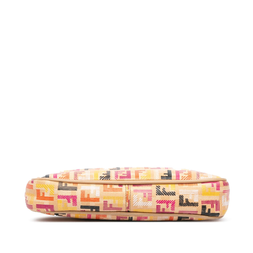 Fendi Multicolor Zucchino Spalmati Chain Pochette