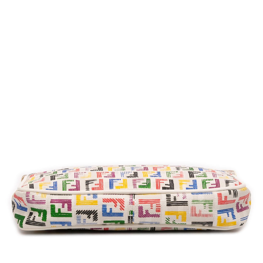 Fendi Multicolor Zucchino Spalmati Chain Pochette