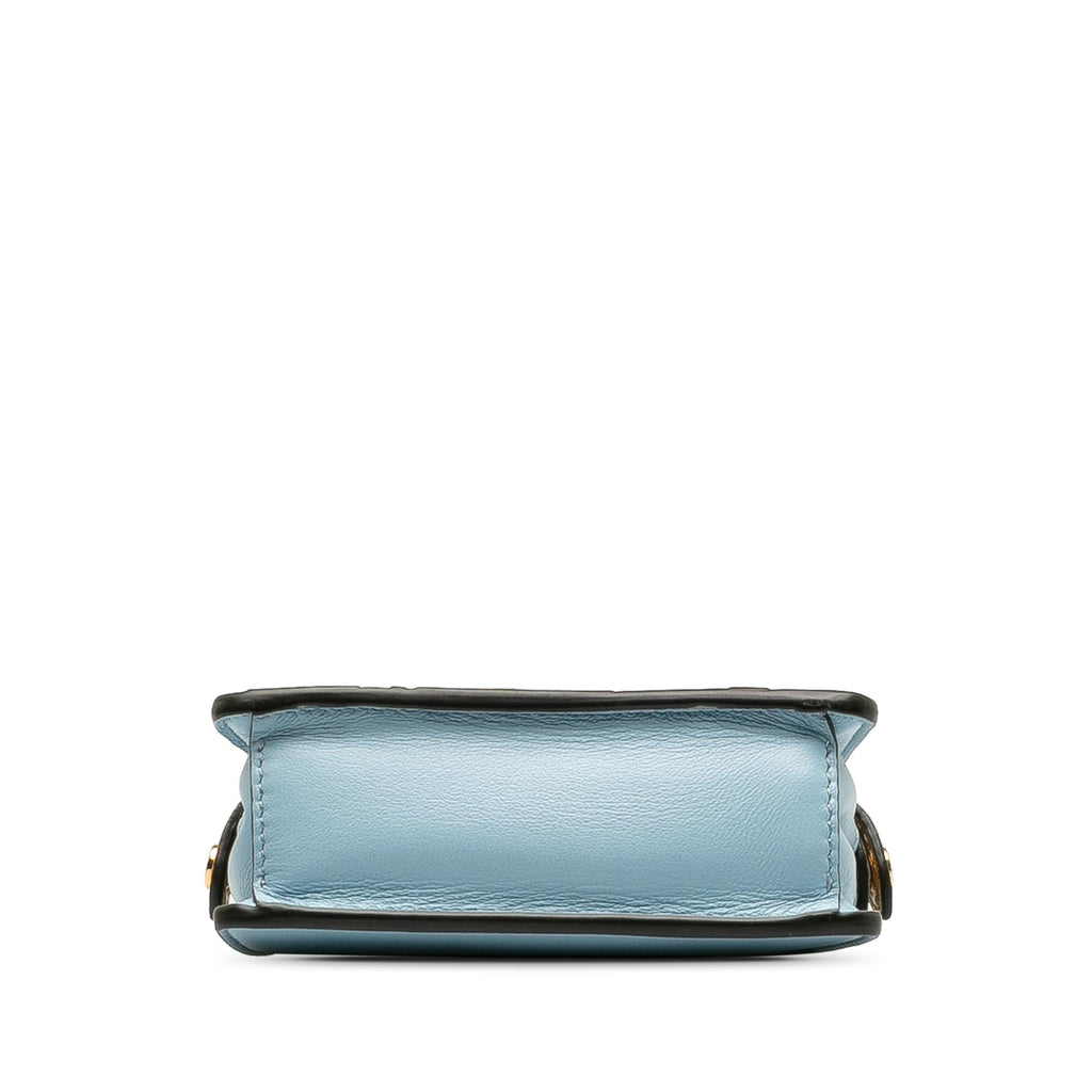Fendi Nano Rainbow Inlay Peekaboo Satchel
