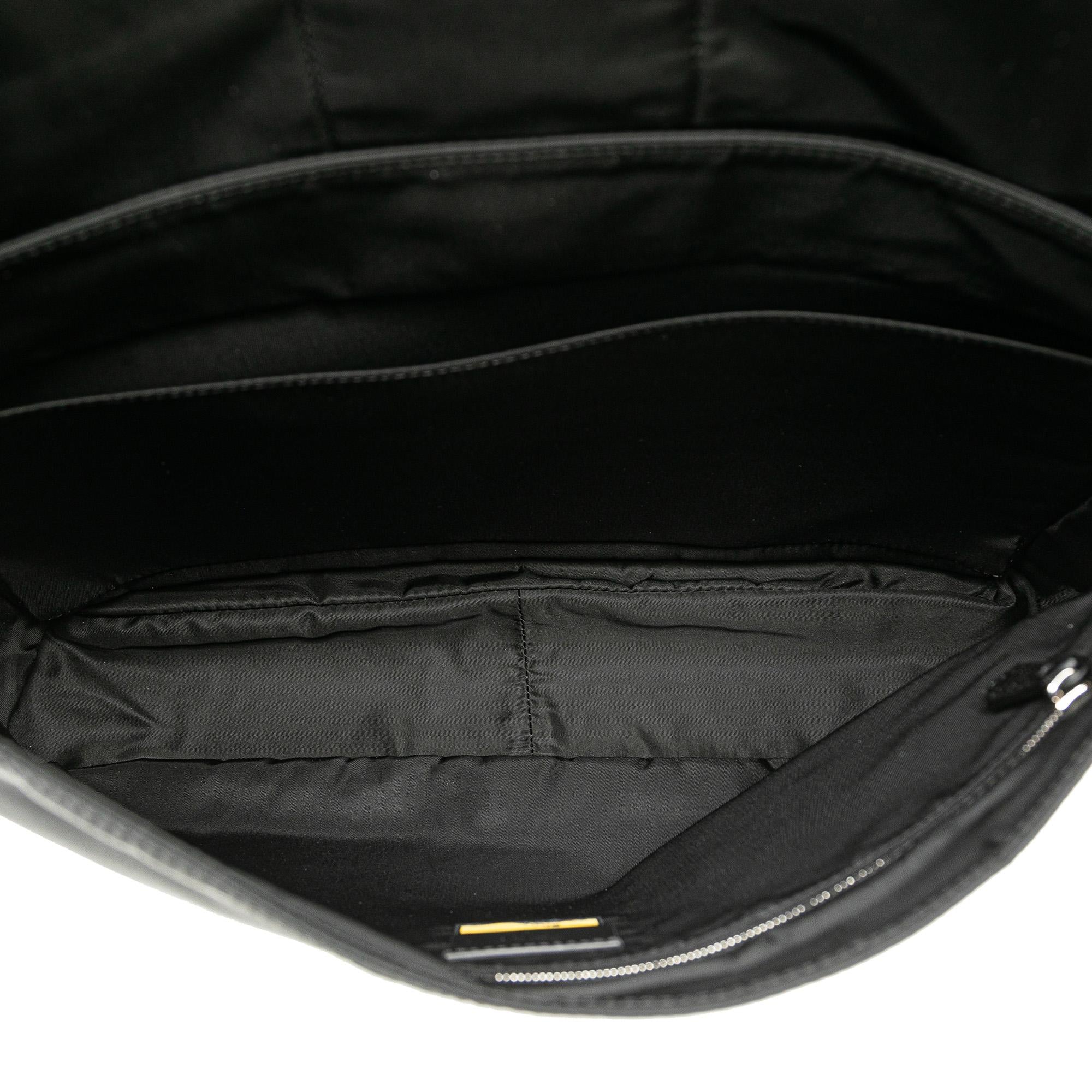 Fendi Nylon Baguette Messenger Bag