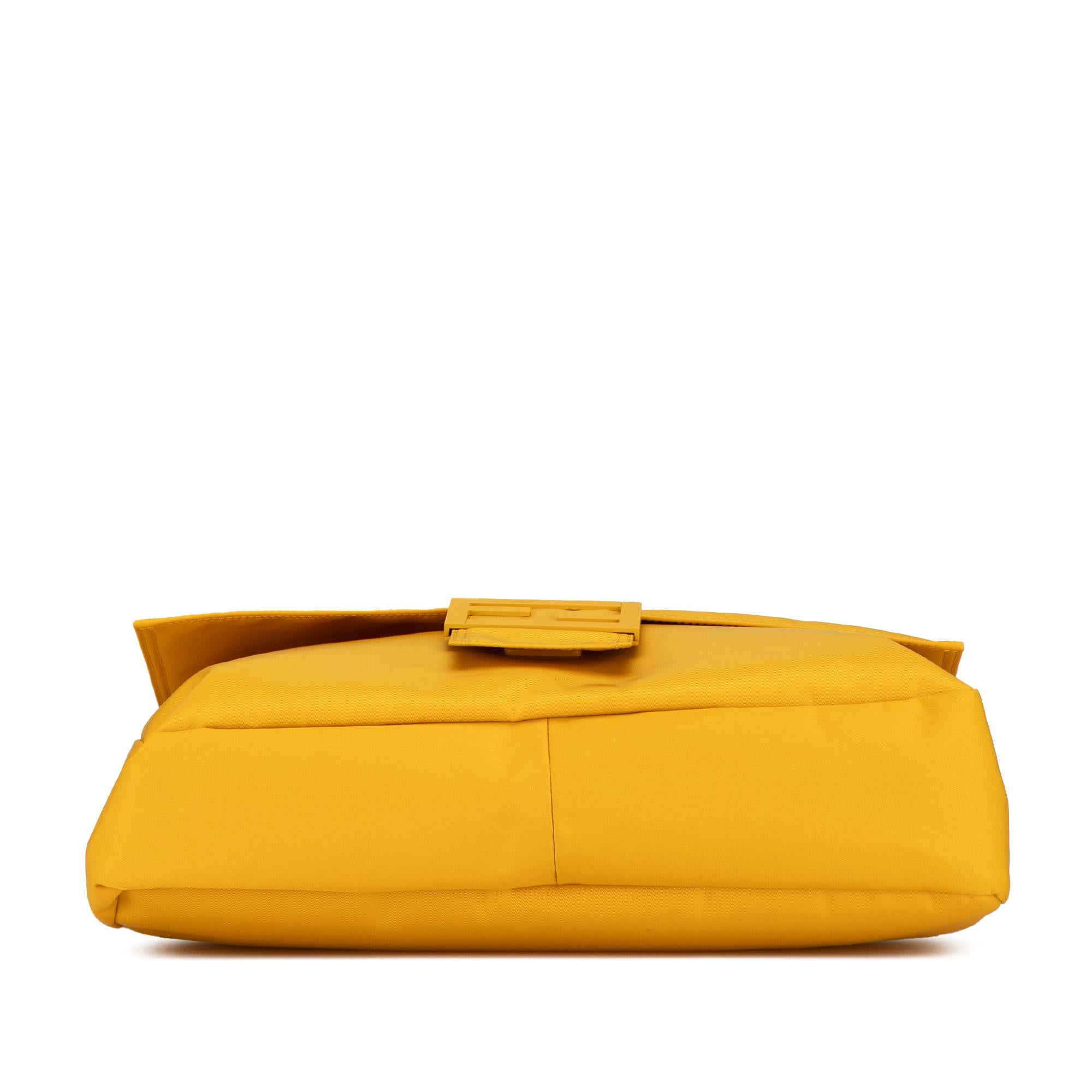Fendi Nylon Baguette Messenger Bag