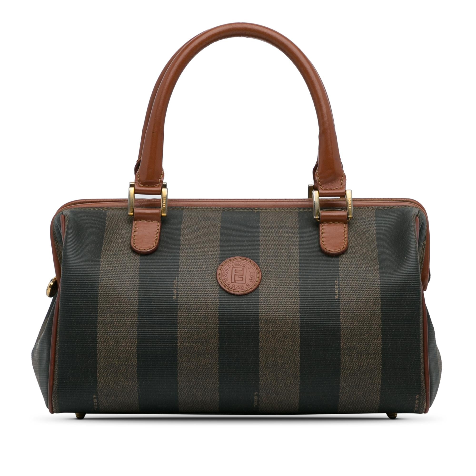 Fendi Pequin Boston Bag (SHG-tpeBC4)