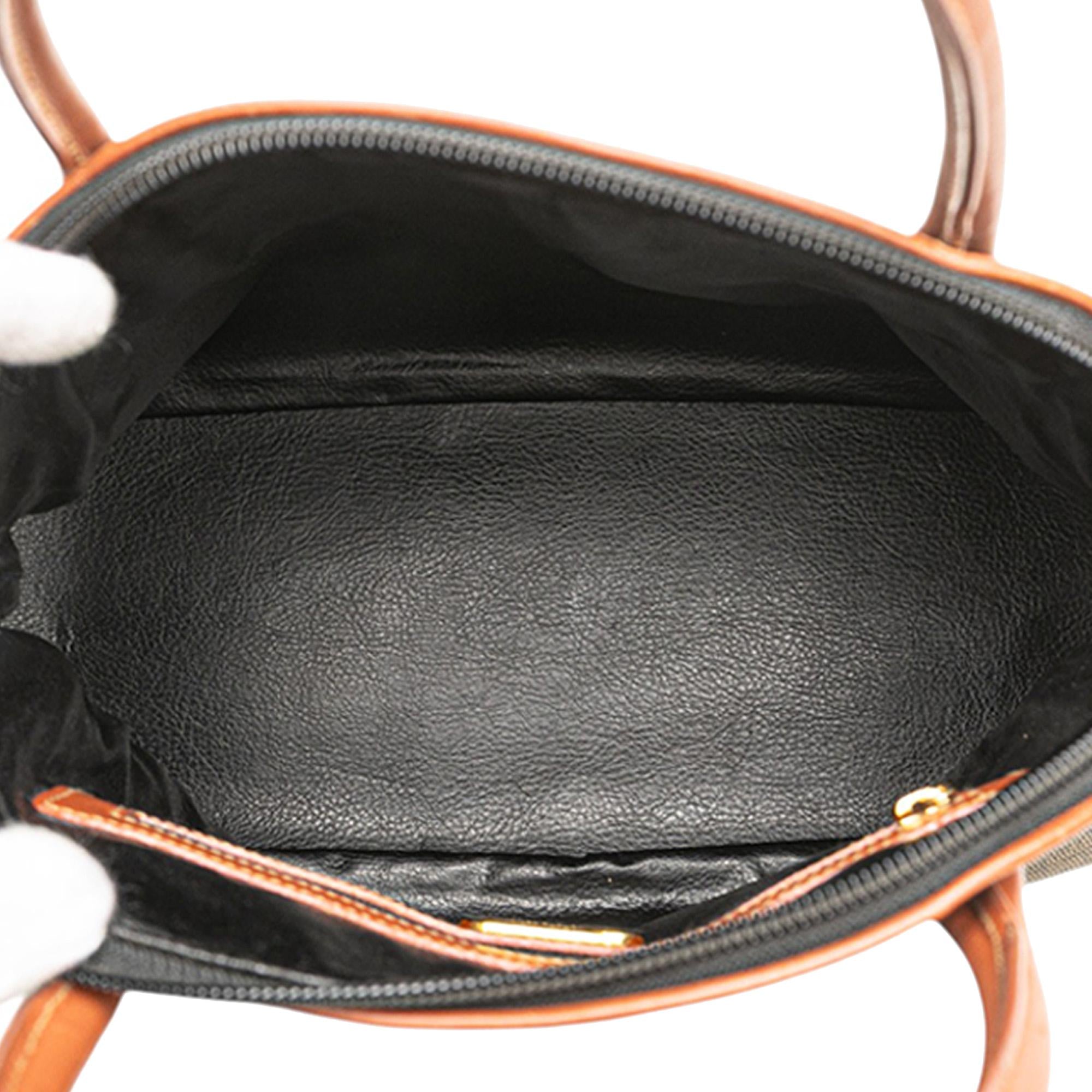 Fendi Pequin Coated Canvas Dome Satchel